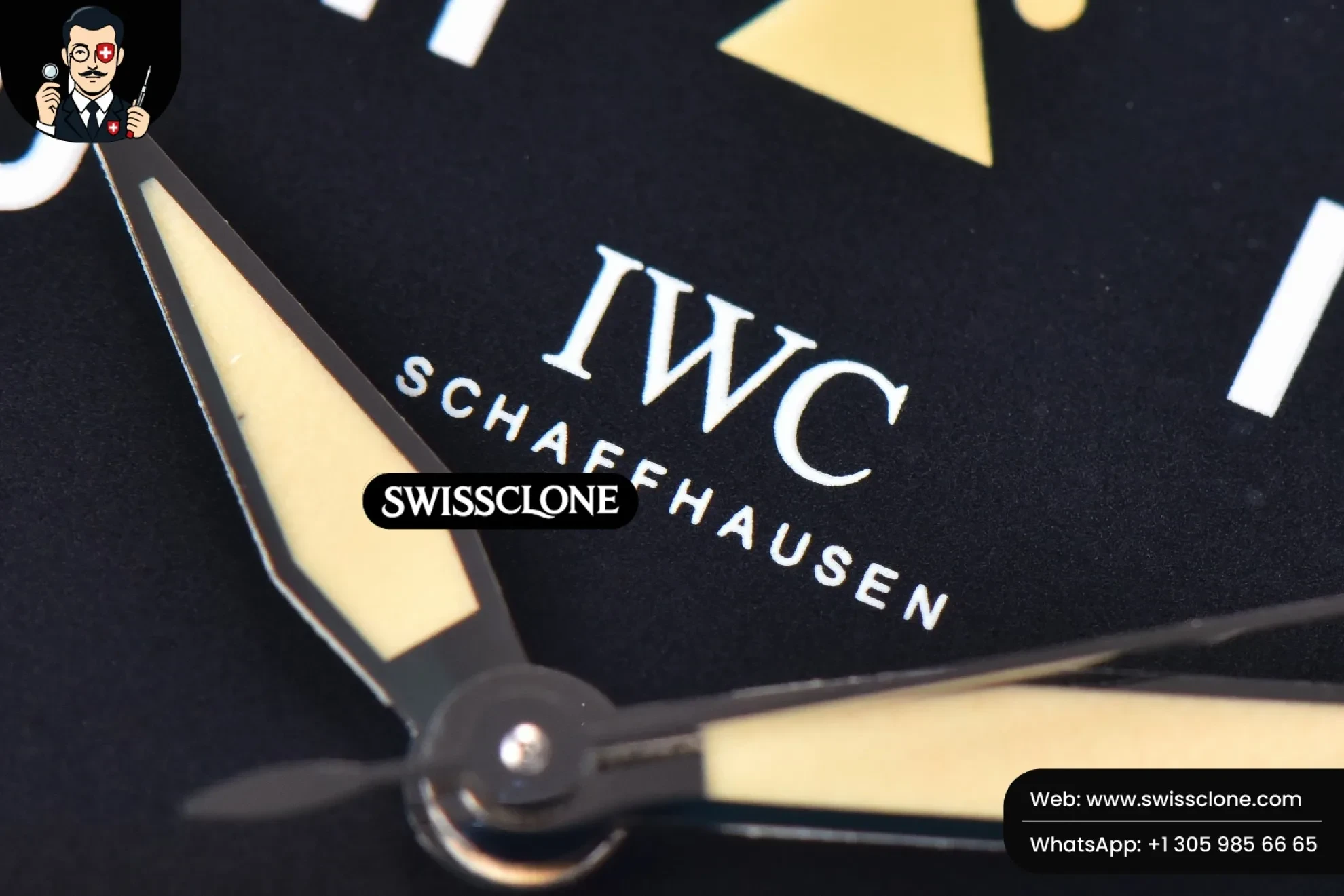 IWC Mark XVIII IW326801 MKSF 40mm Black Dial Green Nato 9015 Swiss Clone - View 3