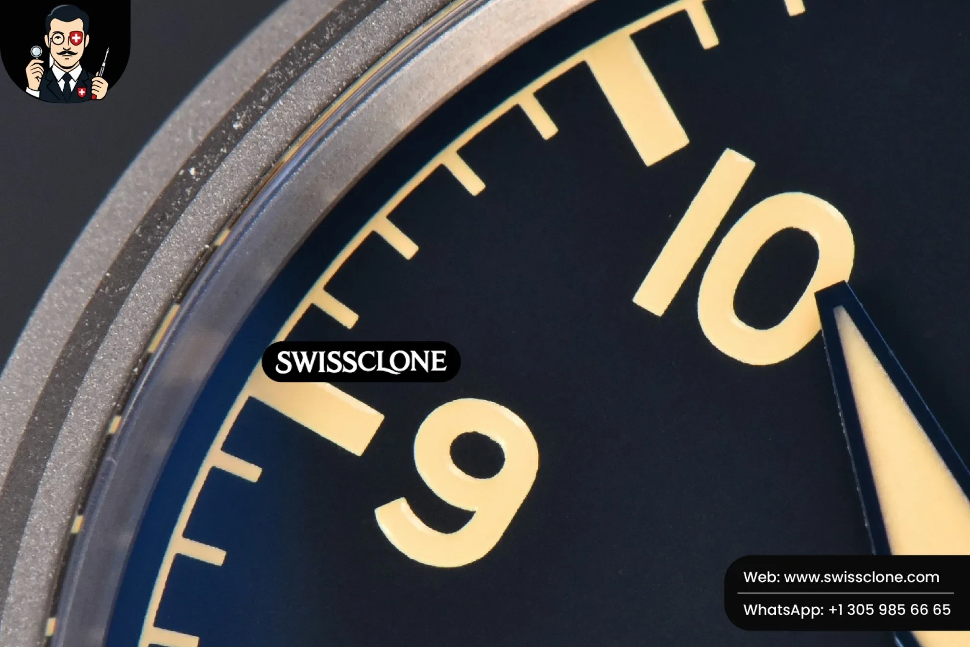 IWC Mark XVIII IWC327006 V7F 40mm Black Dial Brown Leather V7F 1:1 Super Clone - Clasp & Bracelet Finishing