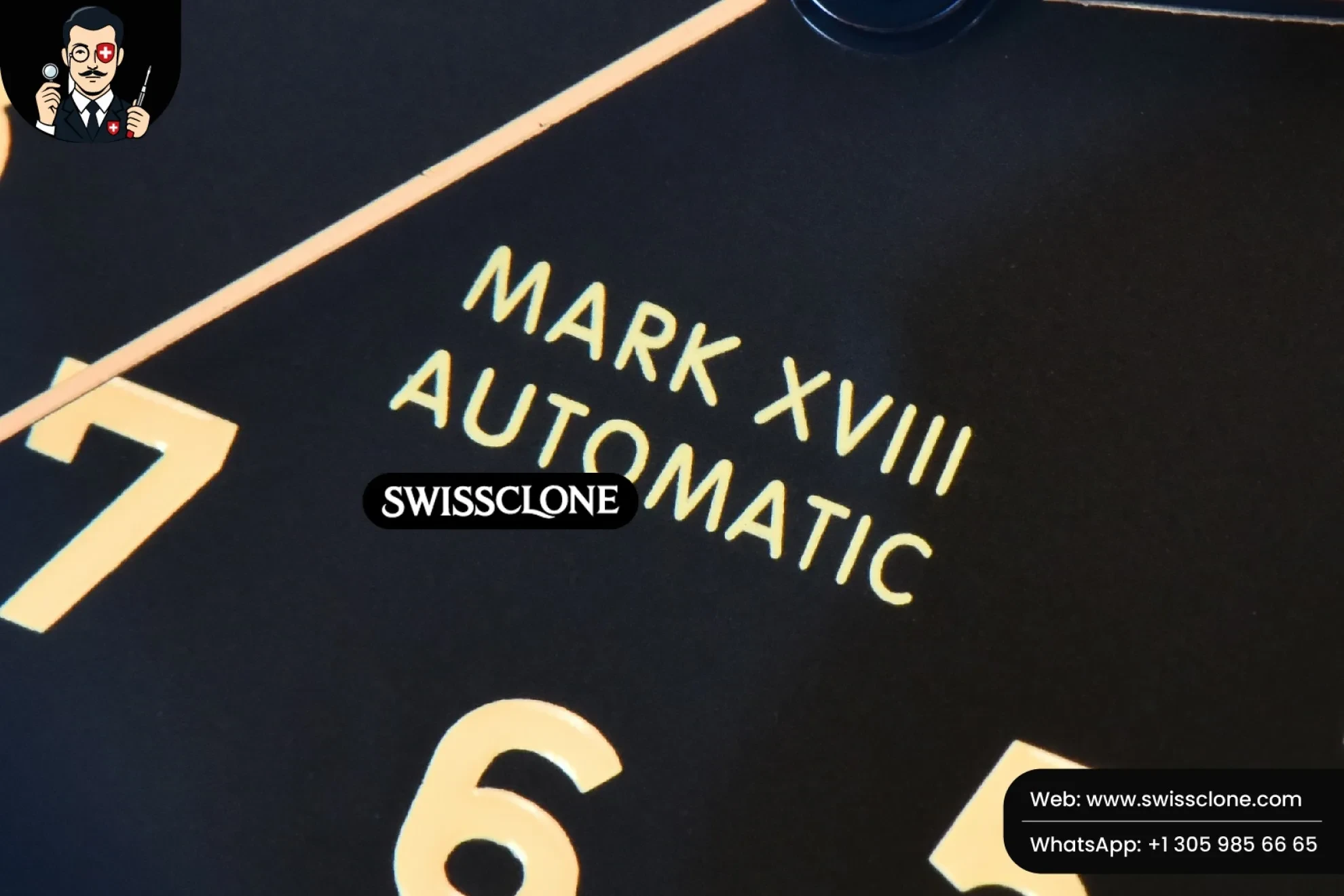 IWC Mark XVIII IWC327006 V7F 40mm Black Dial Brown Leather V7F 1:1 Super Clone - On-Wrist Presence View