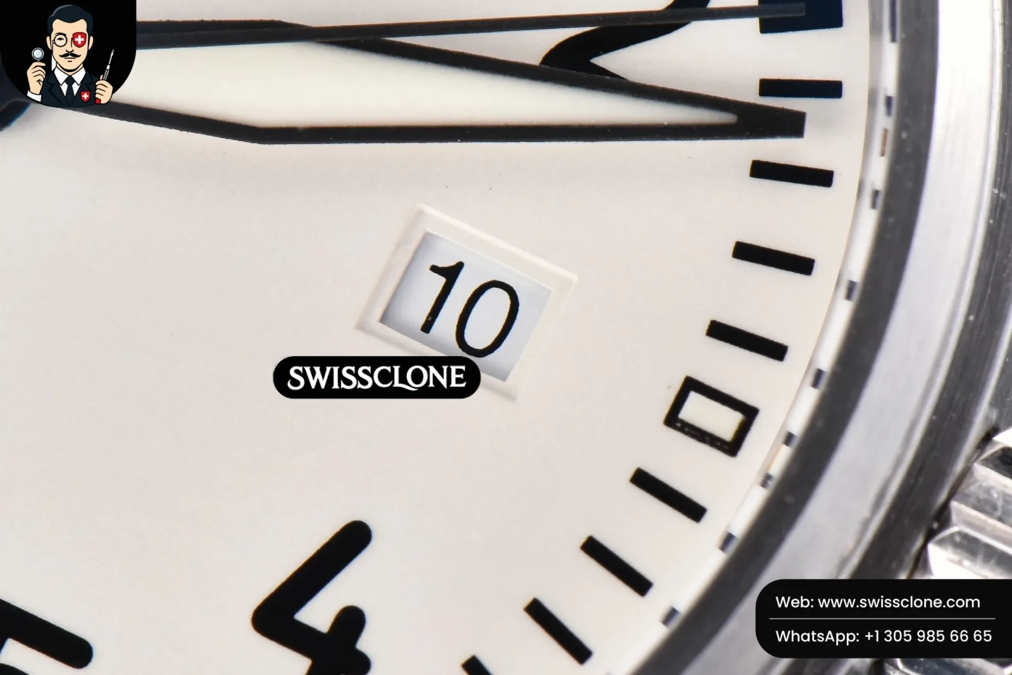 IWC Mark XVIII IWC327012 V7F 40mm White Dial Black Leather V7F 1:1 Super Clone - On-Wrist Presence View