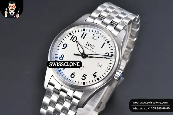 IWC Mark XVIII IWC327012 V7F 40mm White Dial V7F 1:1 Super Clone - Bezel & Case Profile