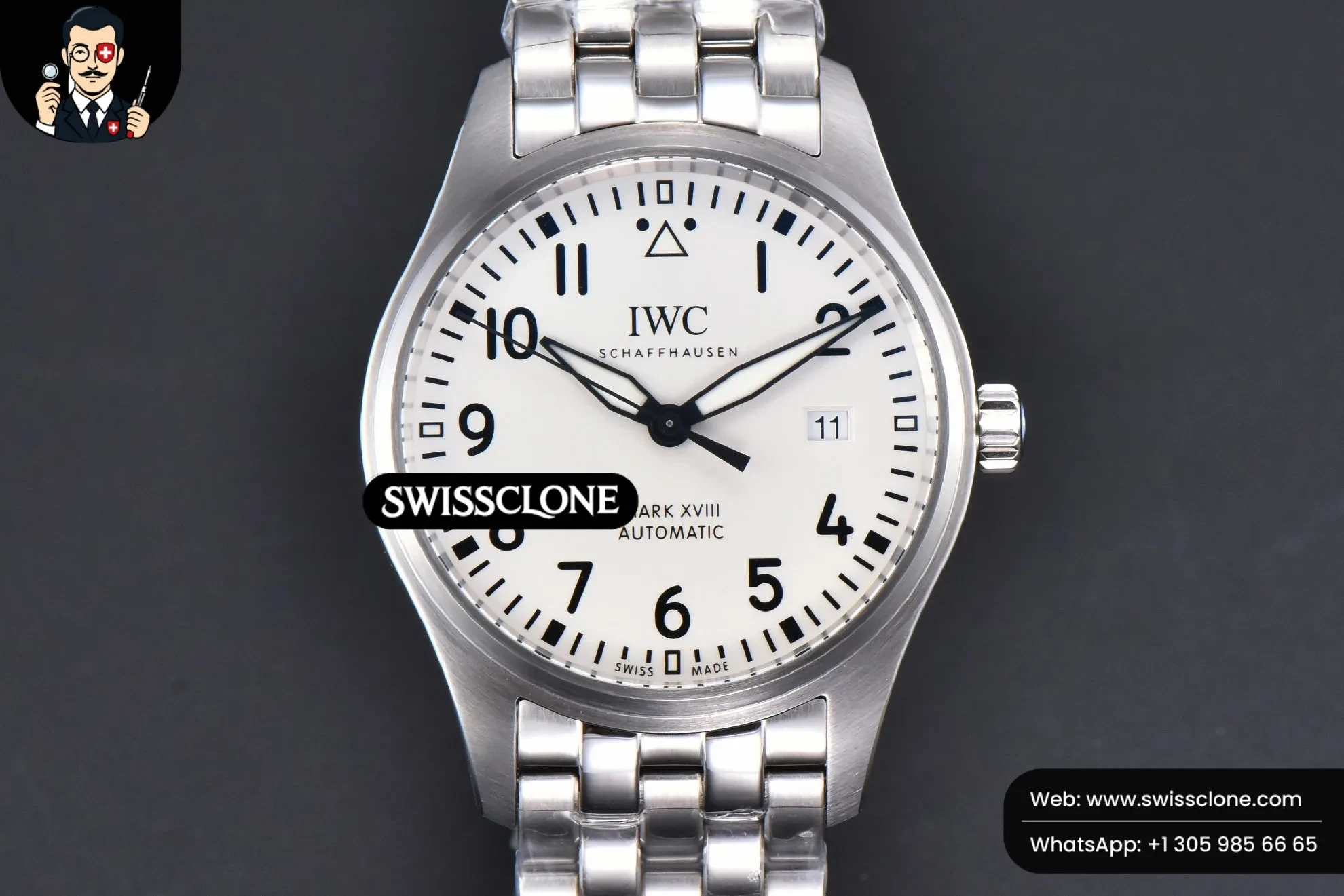 IWC Mark XVIII IWC327012 V7F 40mm White Dial V7F