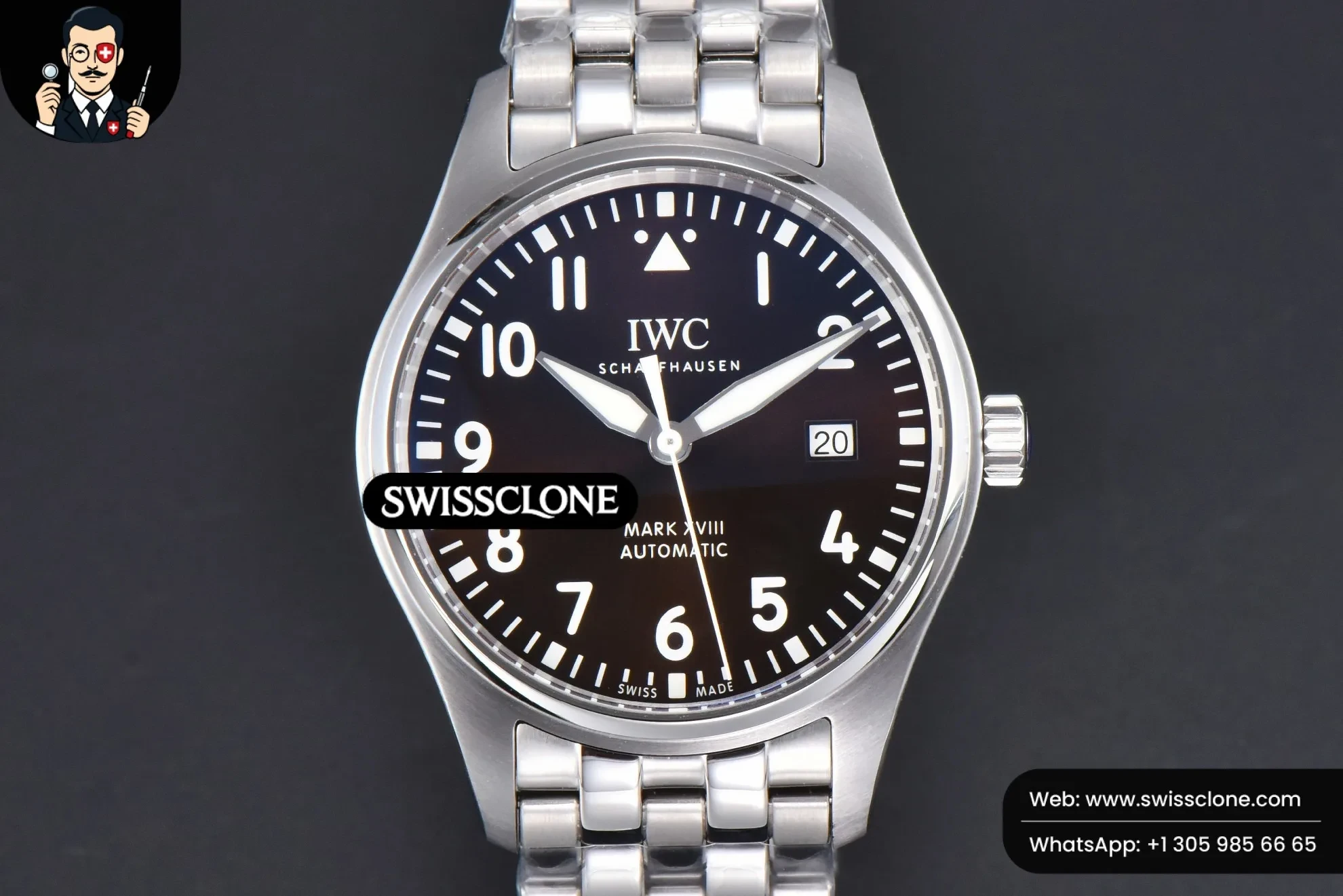 IWC Mark XVIII IWC327013 V7F 40mm Brown Dial V7F