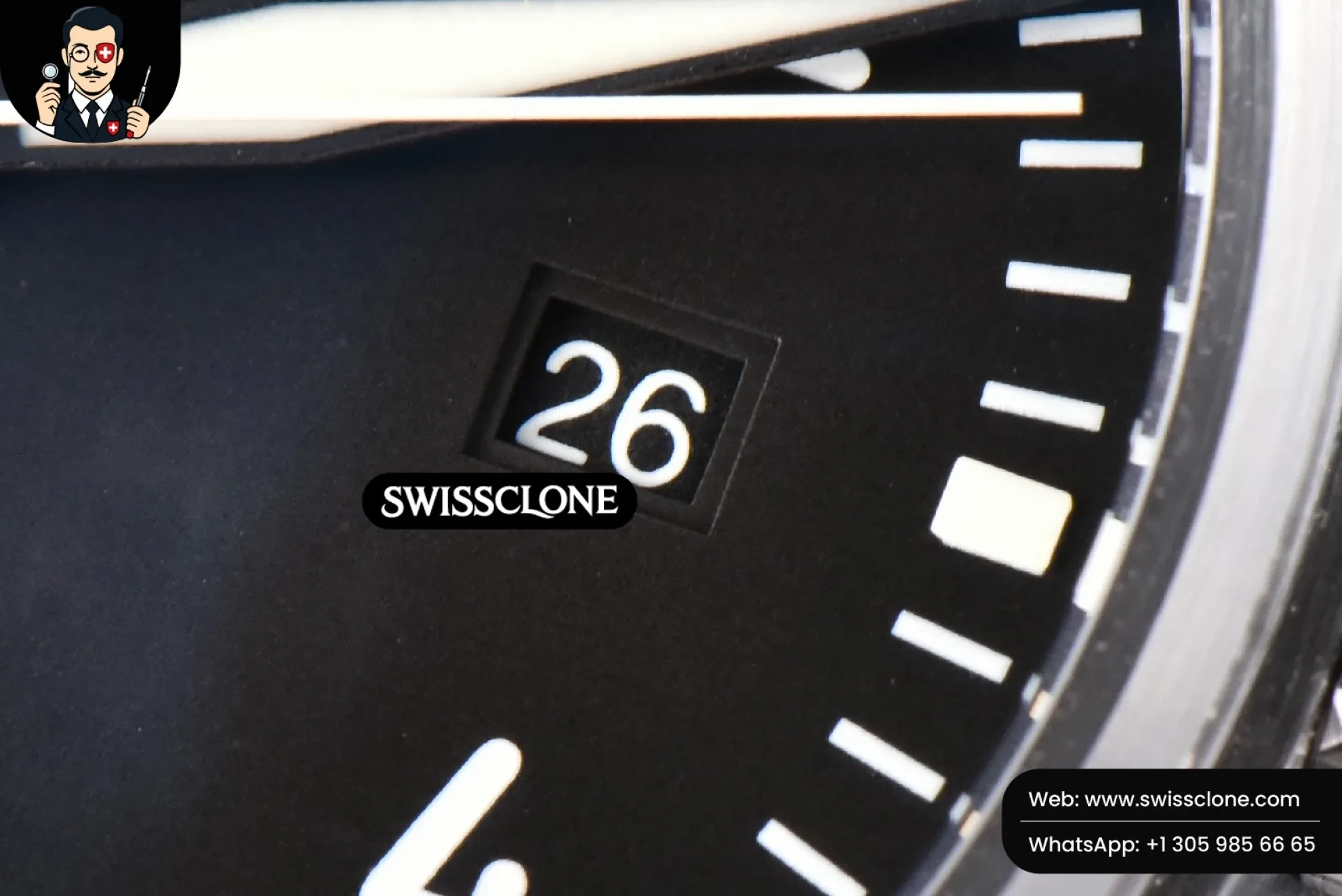 IWC Mark XVIII IWC327015 V7F 40mm Black Dial V7F 1:1 Super Clone - Lateral Case Thickness Profile