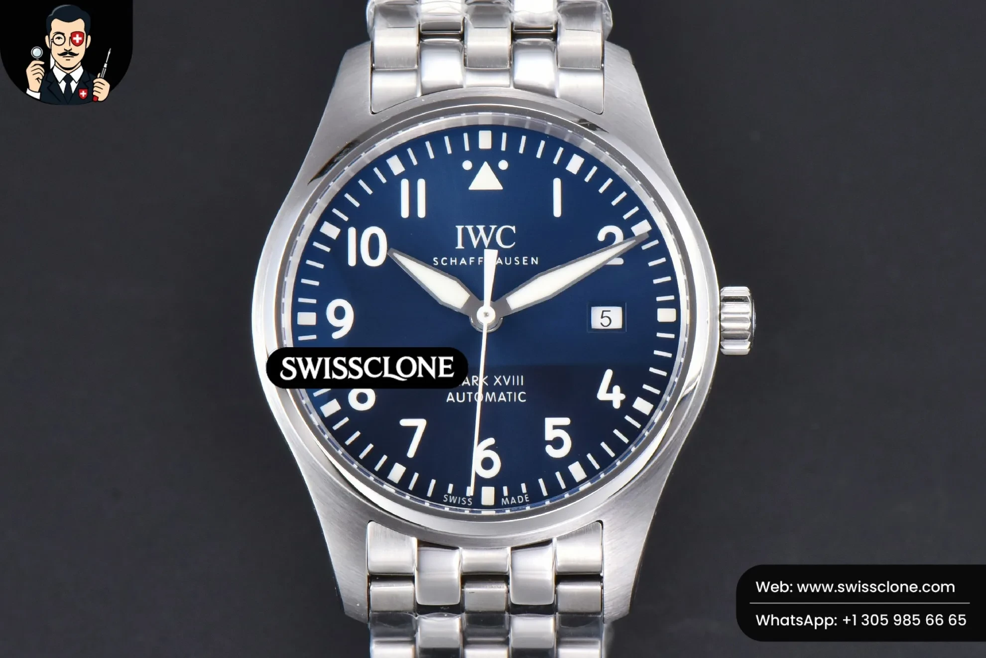 IWC Mark XVIII IWC327016 V7F 40mm ‘Little Prince’ Blue Dial V7F