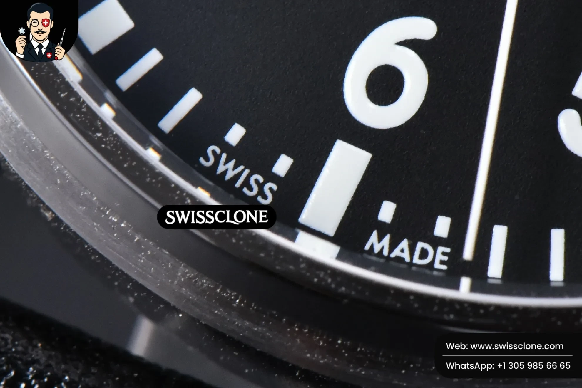 IWC Mark XX IWC328201 40mm GSF Black Dial Black Leather 1:1 Super Clone - Caseback & Cloned Calibre Movement