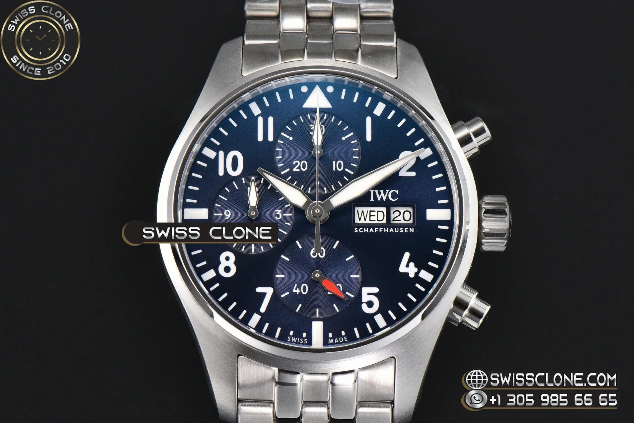 IWC Pilot Chrono IW388102 41mm Blue Dial - Image 2