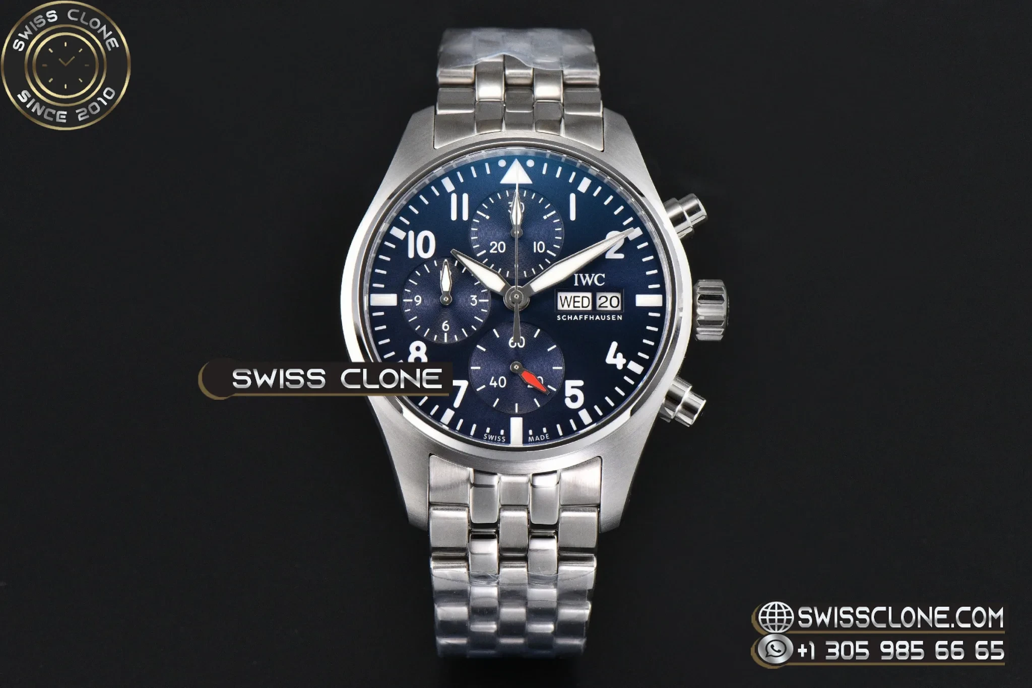 IWC Pilot Chrono IW388102 APSF 41mm Blue Dial
