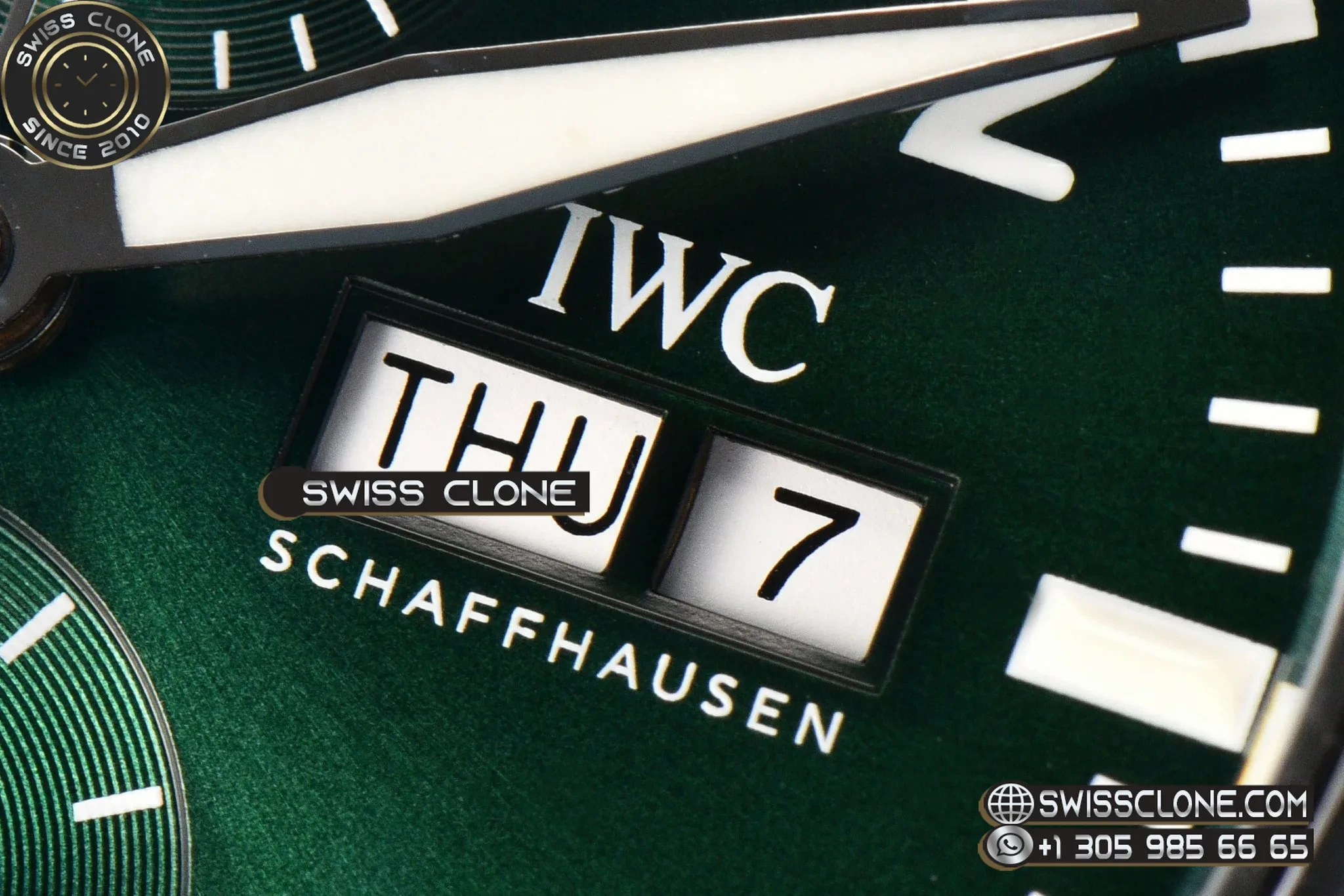 IWC Pilot Chrono IW388103 Green Dial 41mm Swiss Clone - View 3