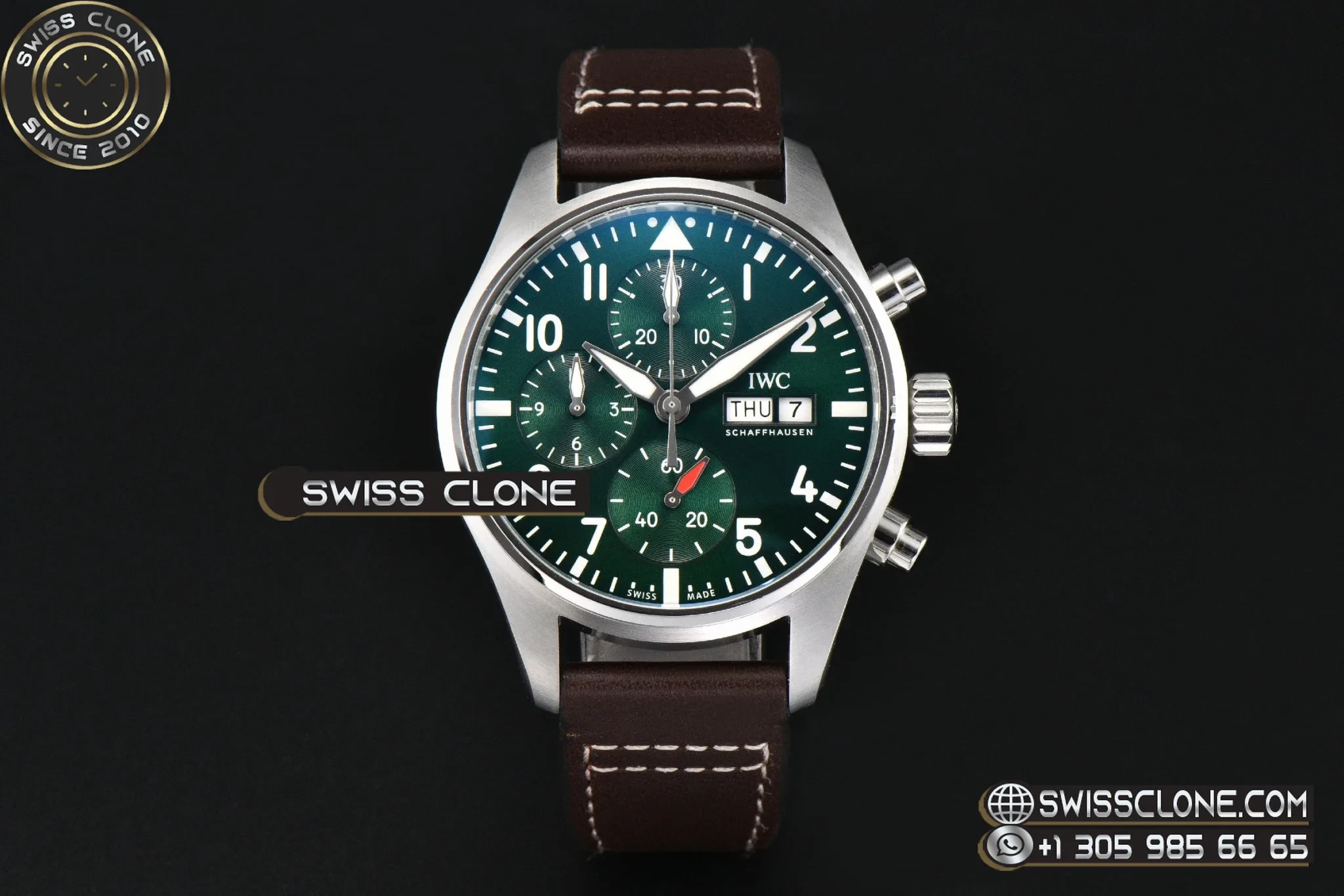 IWC Pilot Chrono IW388103 Green Dial 41mm
