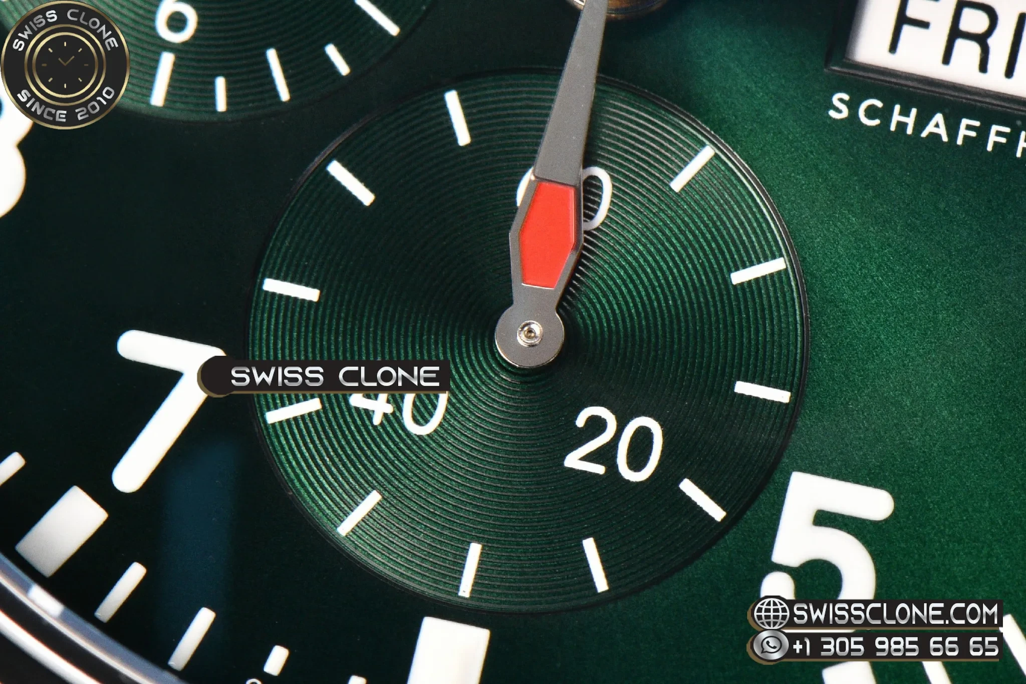 IWC Pilot Chrono IW388104 Green Dial 41mm Swiss Clone - View 3