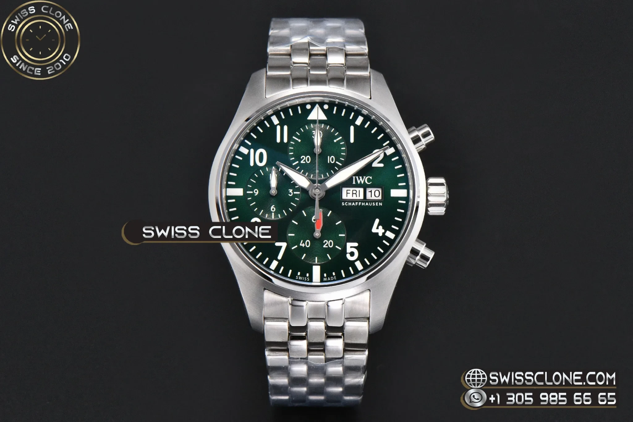 IWC Pilot Chrono IW388104 Green Dial 41mm