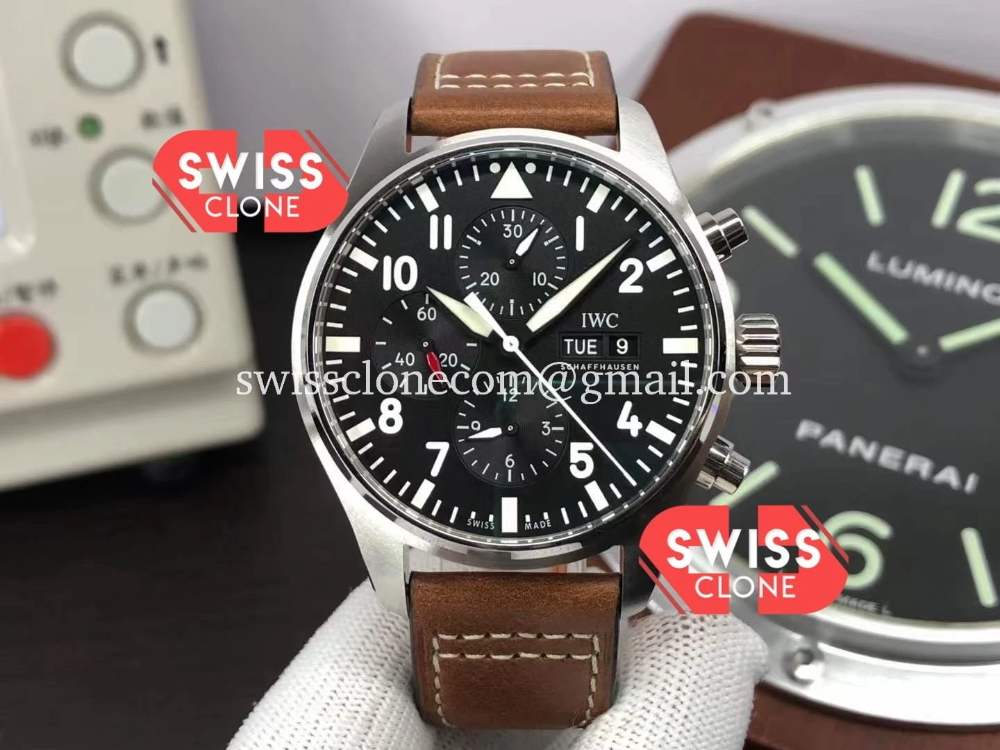 IWC Pilot Chronograph Black Dial