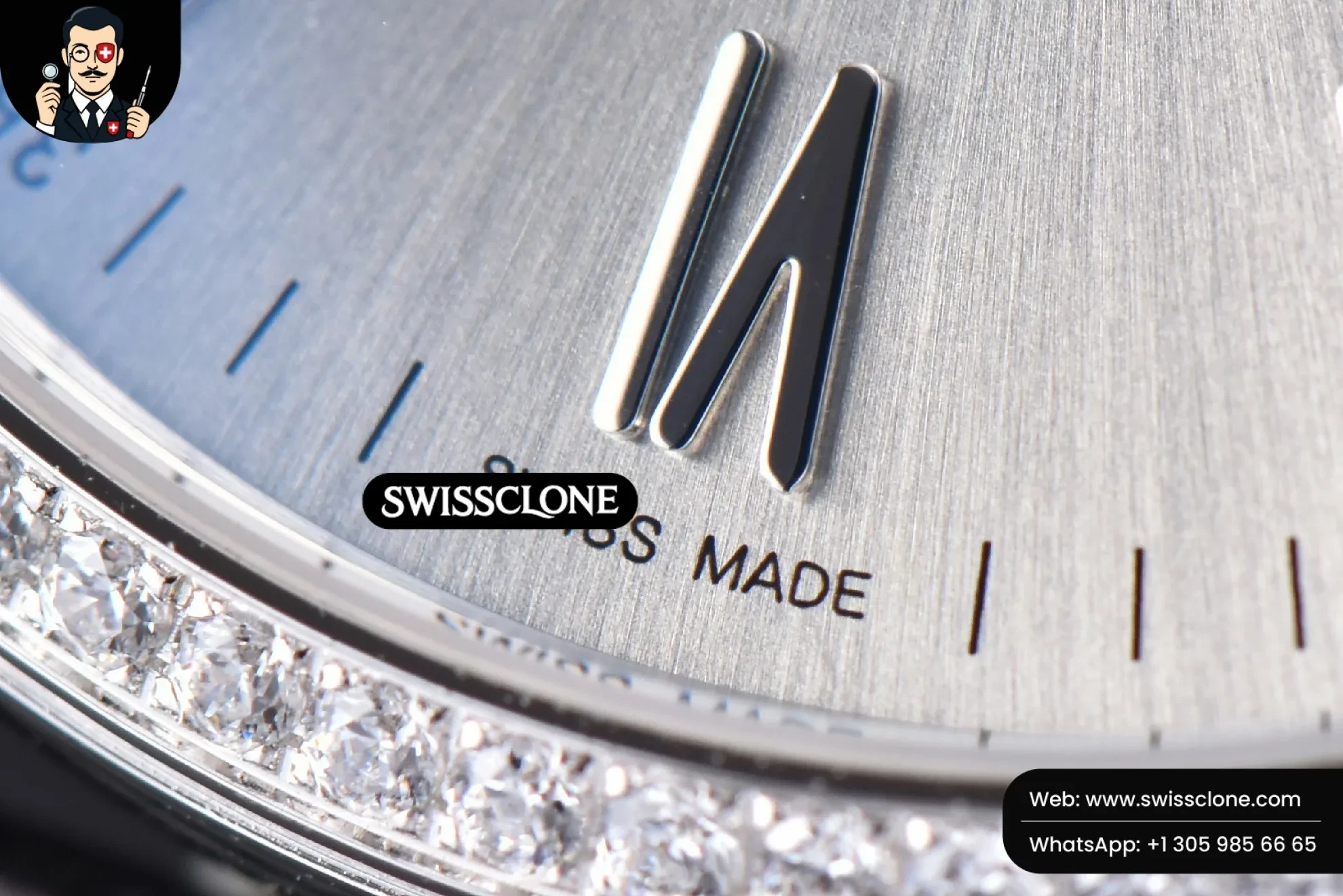 IWC Portofino ‘150 Years’ 40mm V7F Diamond Silver Dial Black Leather A2892/SW200 1:1 Super Clone Det - On-Wrist Presence View