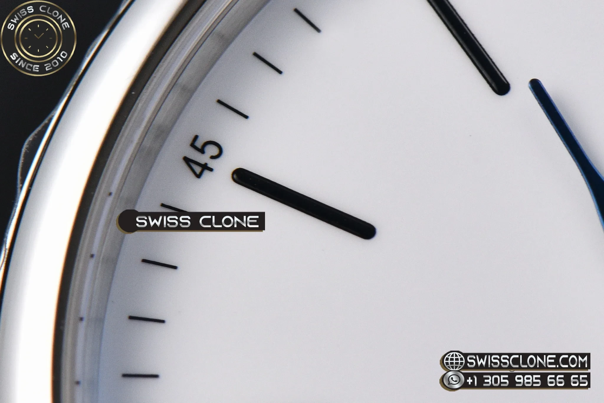 IWC Portofino ‘150 Years’ V7F 40mm White Dial Blue Hands Black Leather 1:1 Super Clone Det - Clasp & Bracelet Finishing