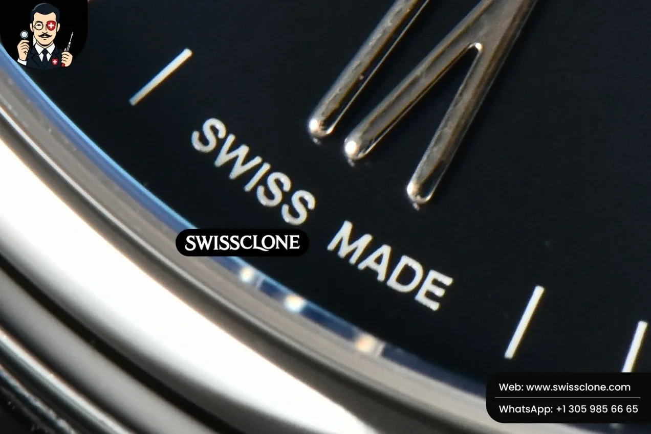 IWC Portofino Automatic 40mm Blue Dial Silver Hands Black Croc Swiss Clone - View 3