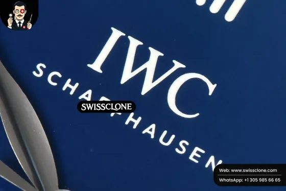 IWC Portofino Automatic 40mm Blue Dial White Marker Black Croc Swiss Clone - View 3