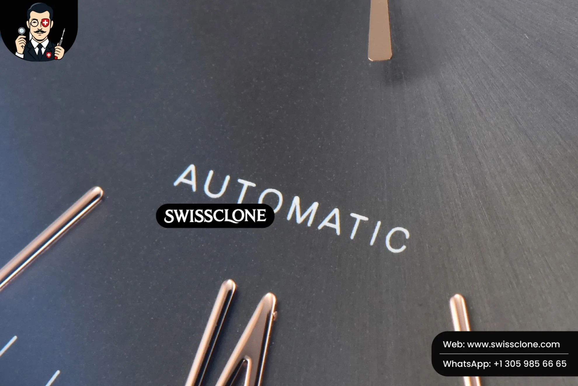 IWC Portofino V7F 40mm Gray Dial Marker Brown Leather 1:1 Super Clone - Lateral Case Thickness Profile