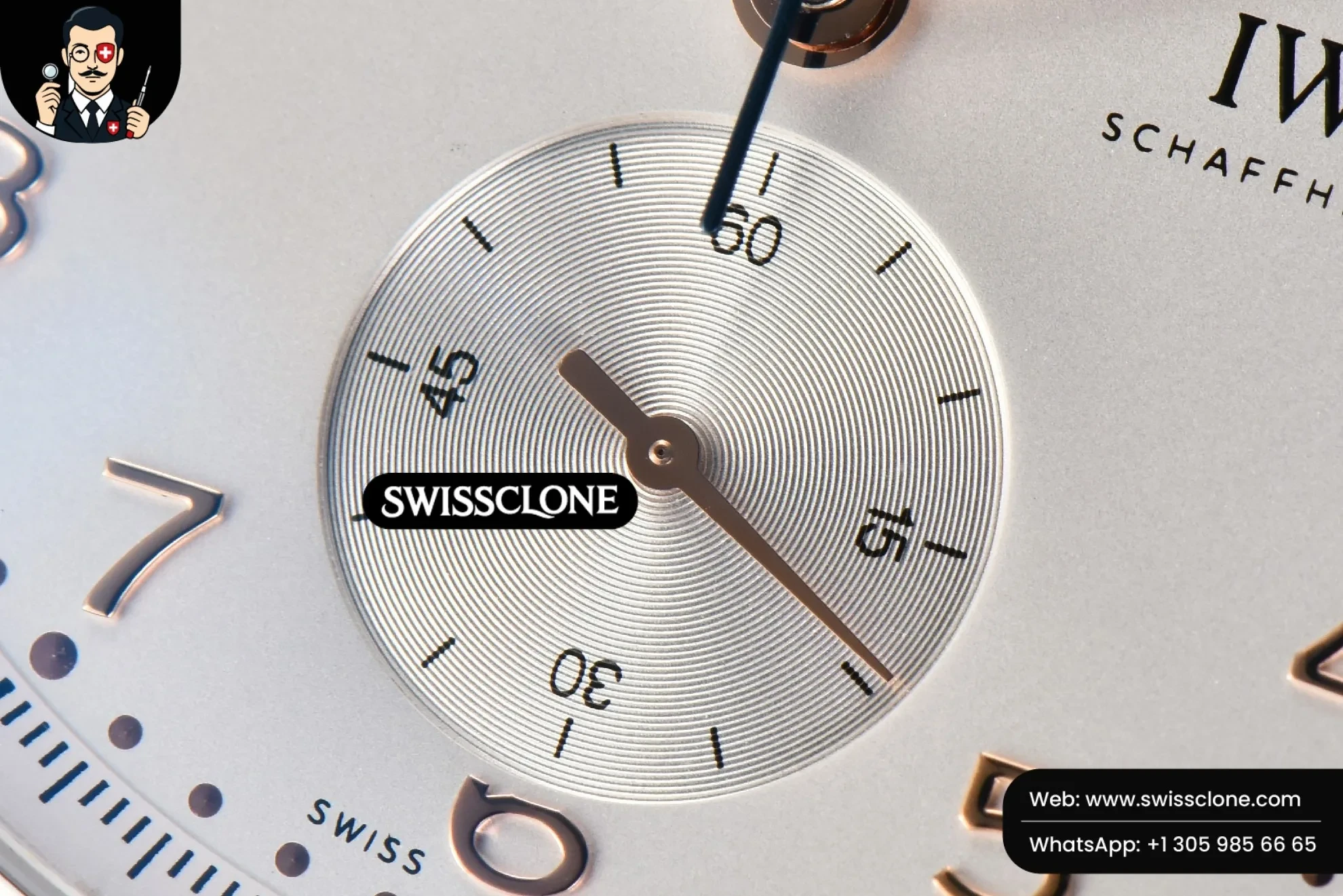IWC Portuguese Chrono IW3716 41mm RSF White Dial Hand Swiss Clone - View 3