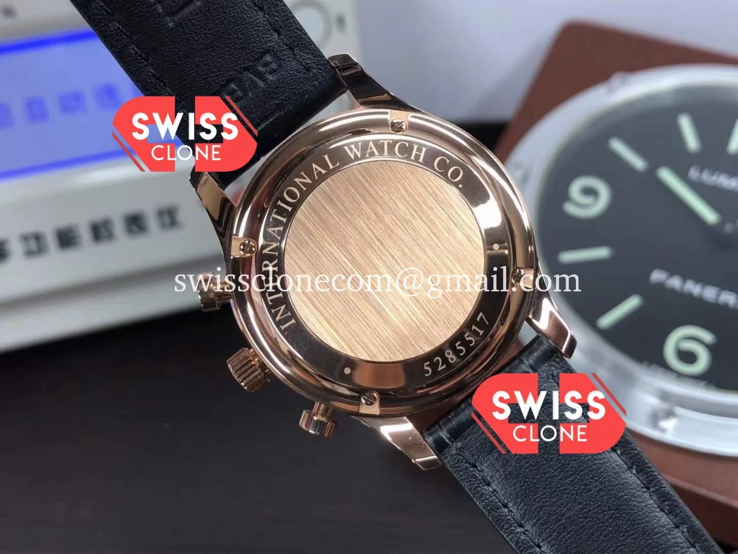 IWC Portuguese Chronograph Watch Swiss Clone - View 3