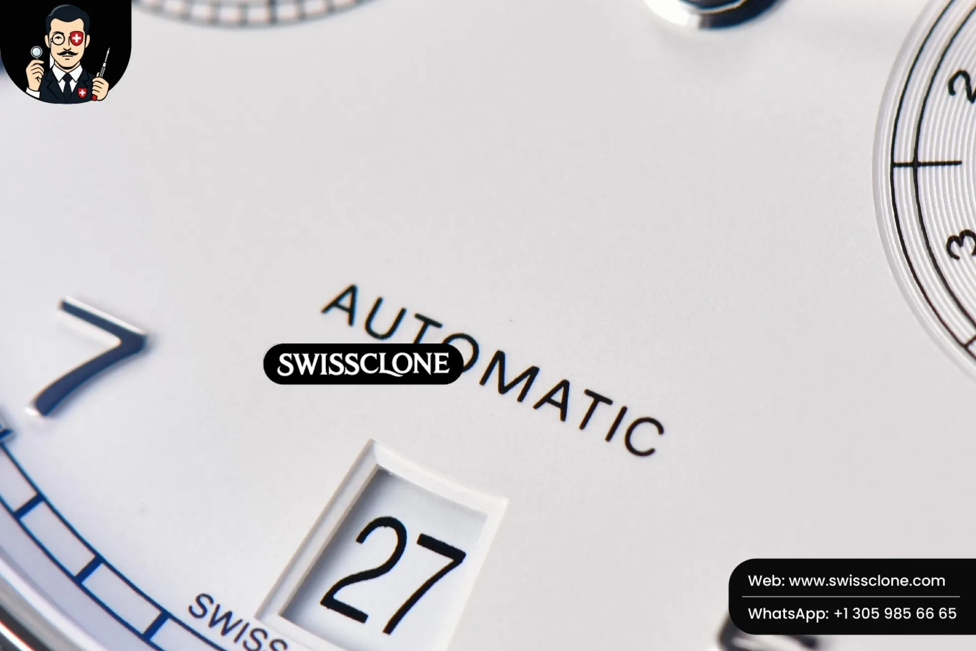 IWC Portuguese Real PR IW500104 42mm White Dial Black Leather Swiss Clone - View 3