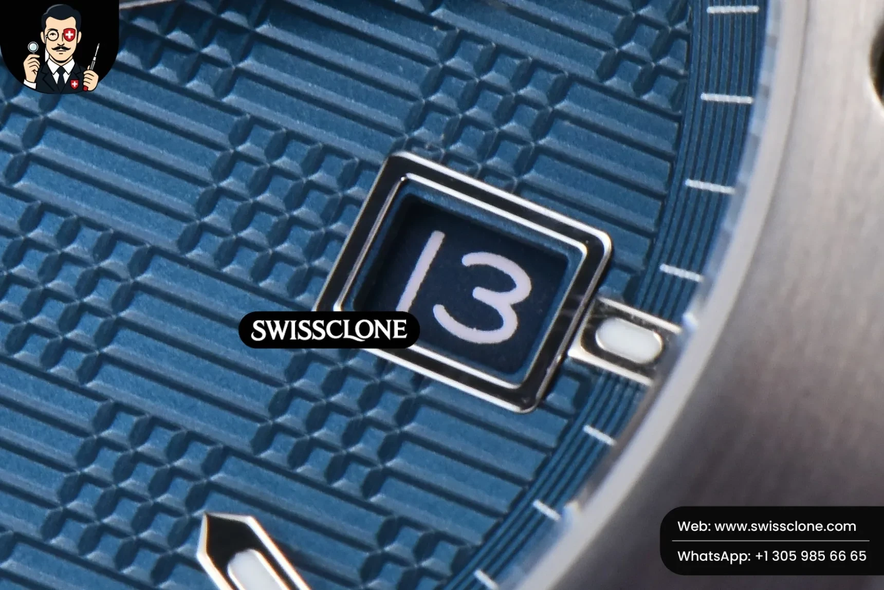 IWC Schaffhausen Ingenieur 40mm GHF Blue Textured Dial MY9015 1:1 Super Clone - Lateral Case Thickness Profile