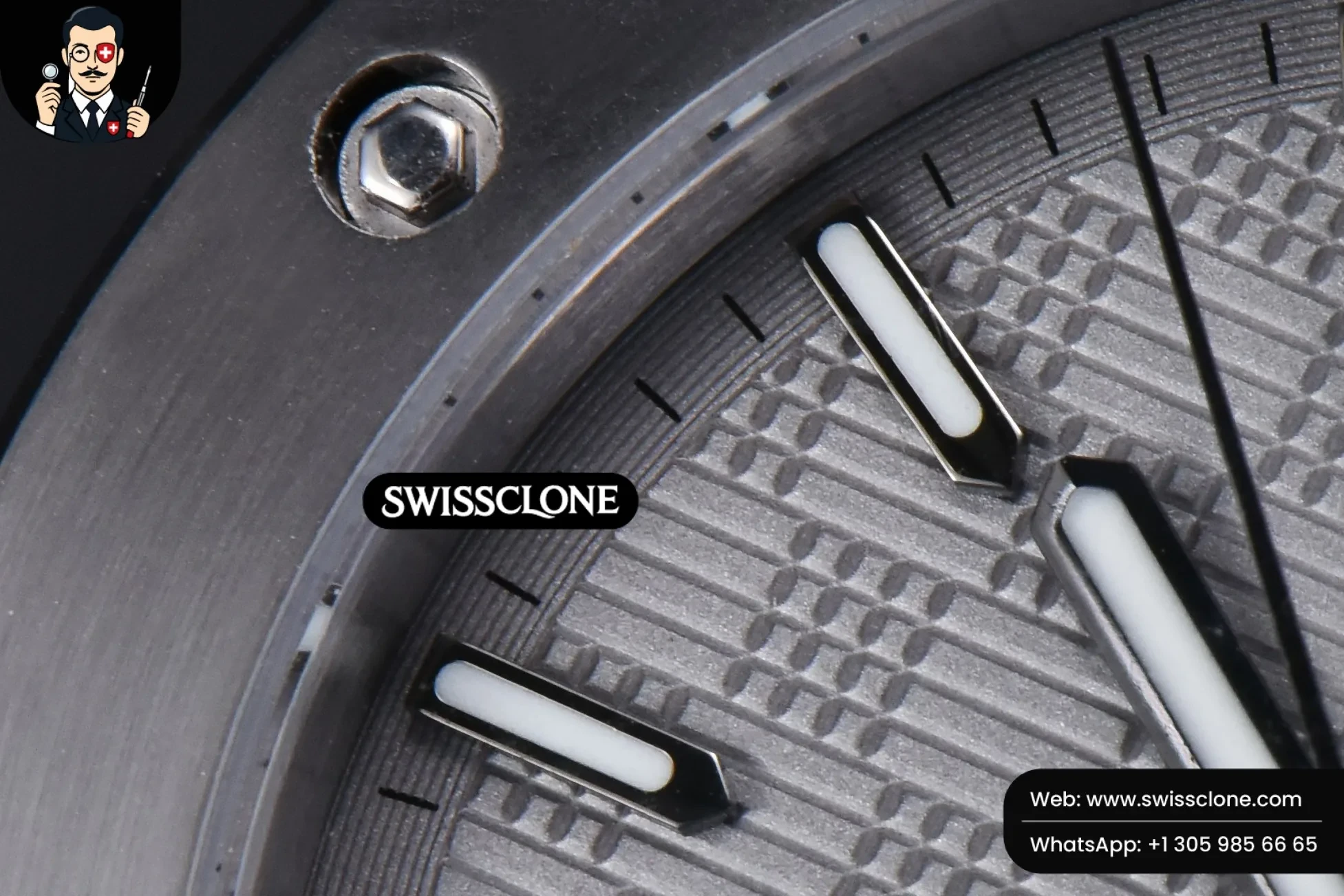 IWC Schaffhausen Ingenieur 40mm GHF Gray Textured Dial MY9015 1:1 Super Clone - Lateral Case Thickness Profile