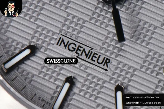 IWC Schaffhausen Ingenieur 40mm GHF Gray Textured Dial MY9015 1:1 Super Clone - On-Wrist Presence View