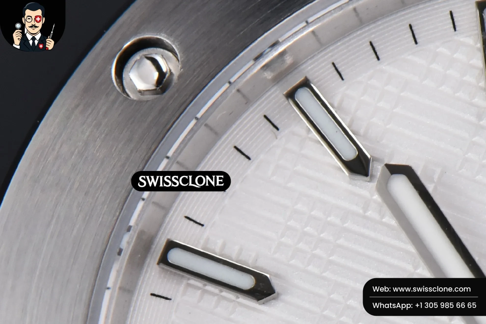 IWC Schaffhausen Ingenieur 40mm GHF White Textured Dial MY9015 1:1 Super Clone - Lateral Case Thickness Profile