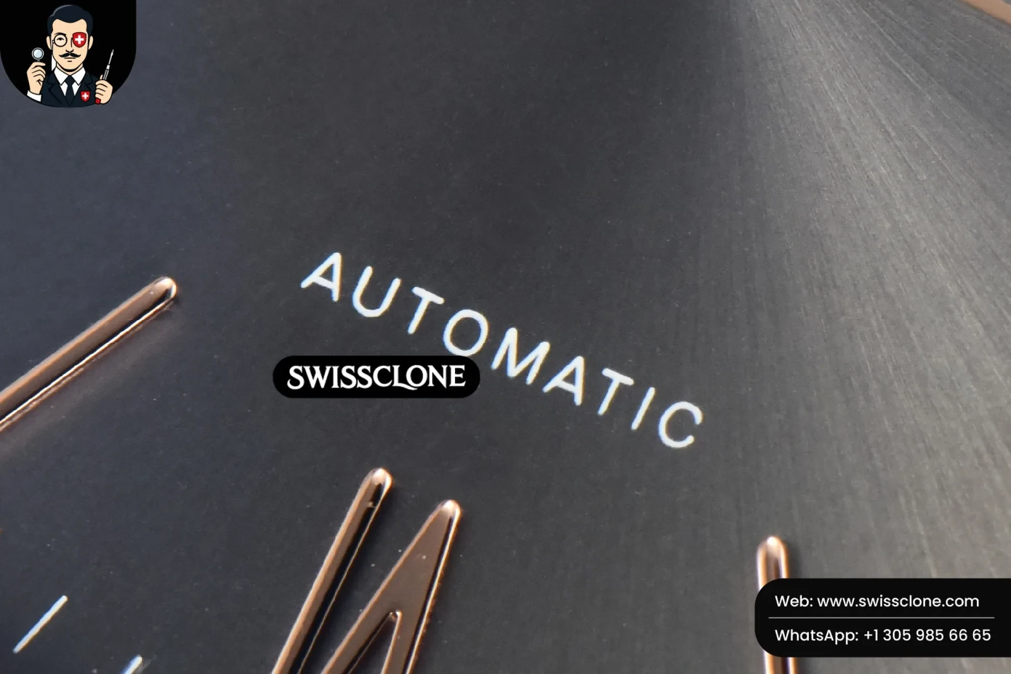 IWC Schaffhausen Portofino V7F 40mm Diamond Gray Dial Marker Brown Leather 1:1 Super Clone - Lateral Case Thickness Profile