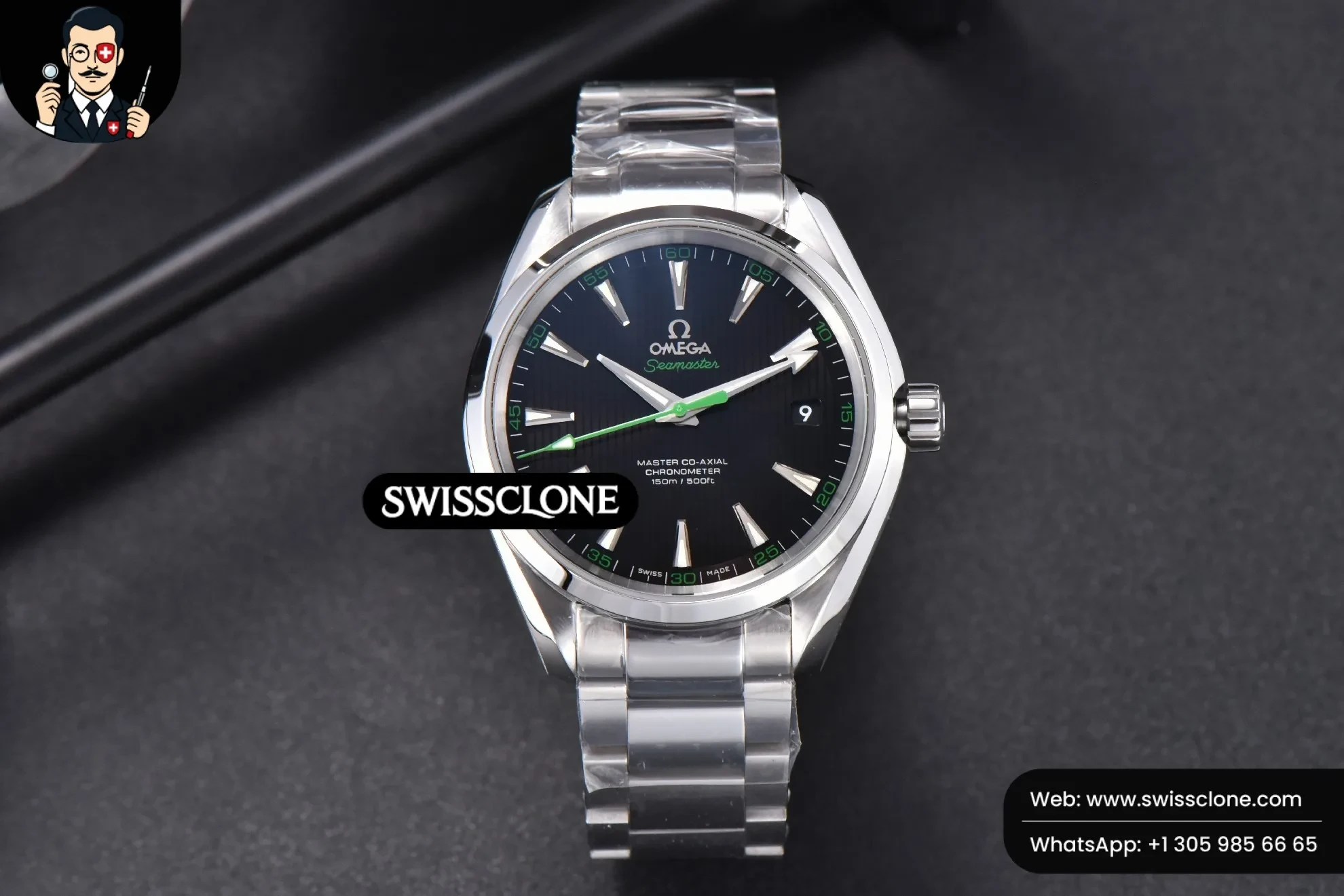 Omega Aqua Terra 150M 41mm Black Dial Green Hand