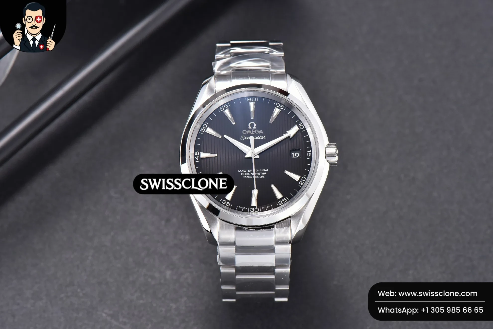 Omega Aqua Terra 150M 41mm Black Textured Dial