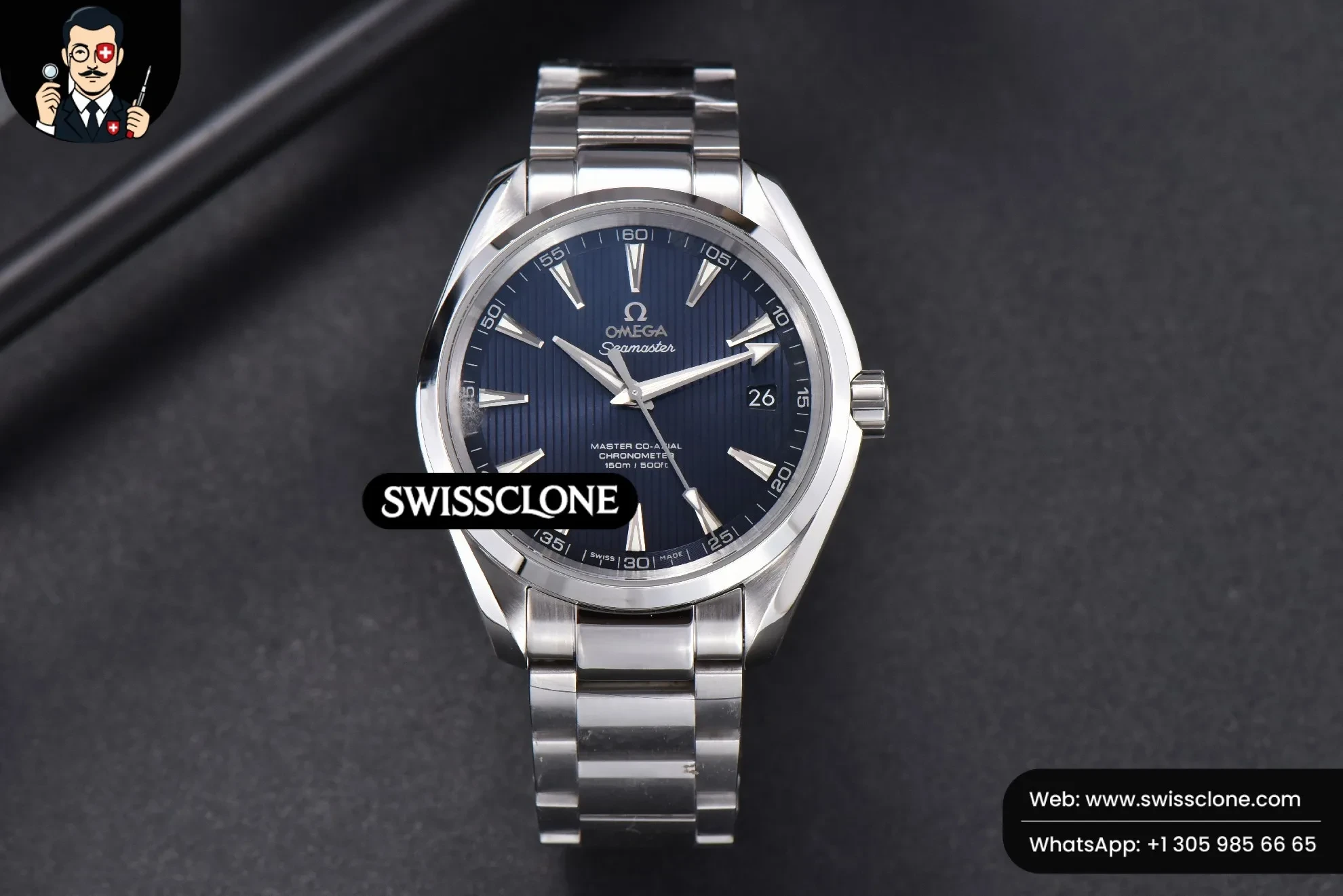 Omega Aqua Terra 150M 41mm Blue Textured Dial
