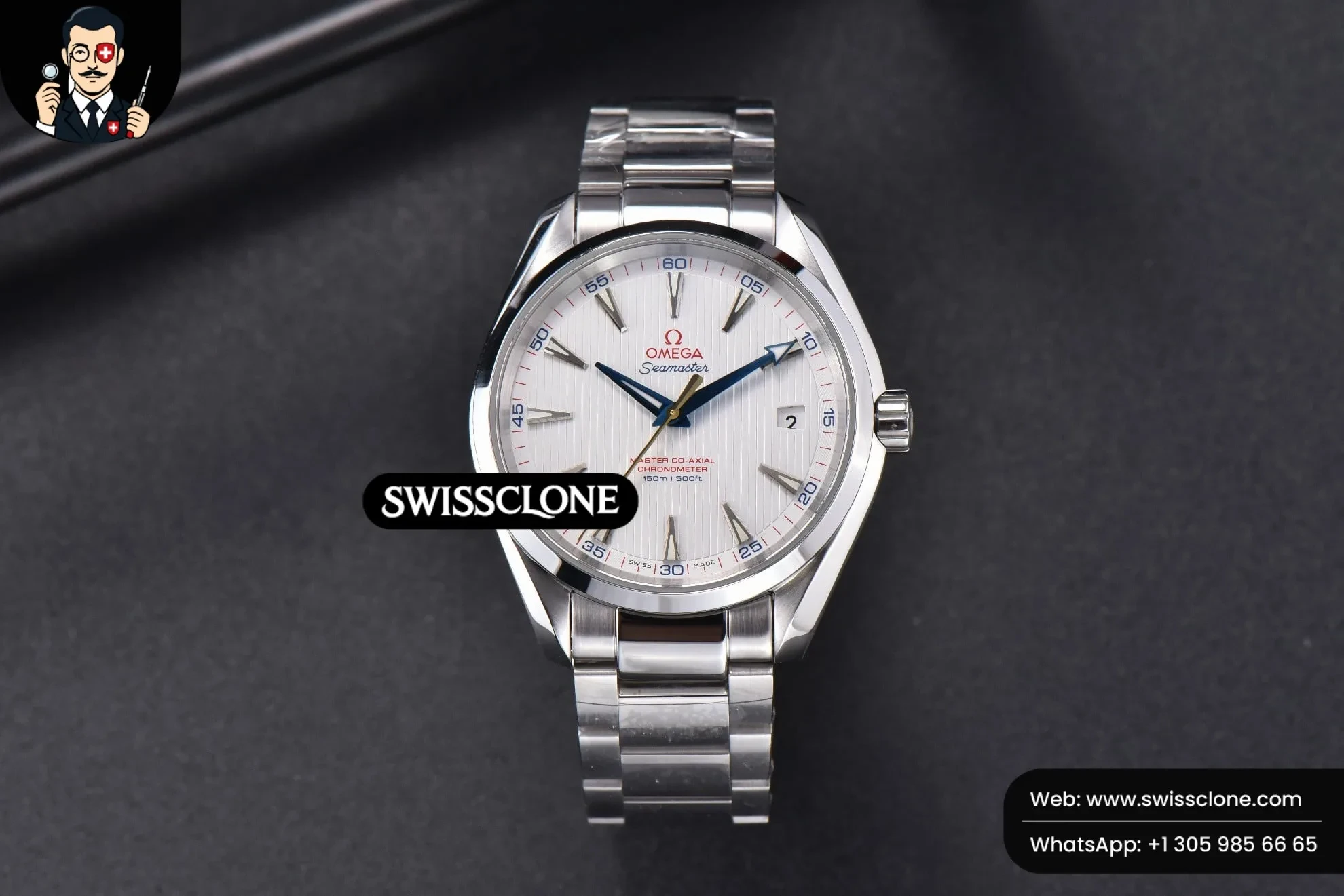 Omega Aqua Terra 150M 41mm White Dial Gold Hand