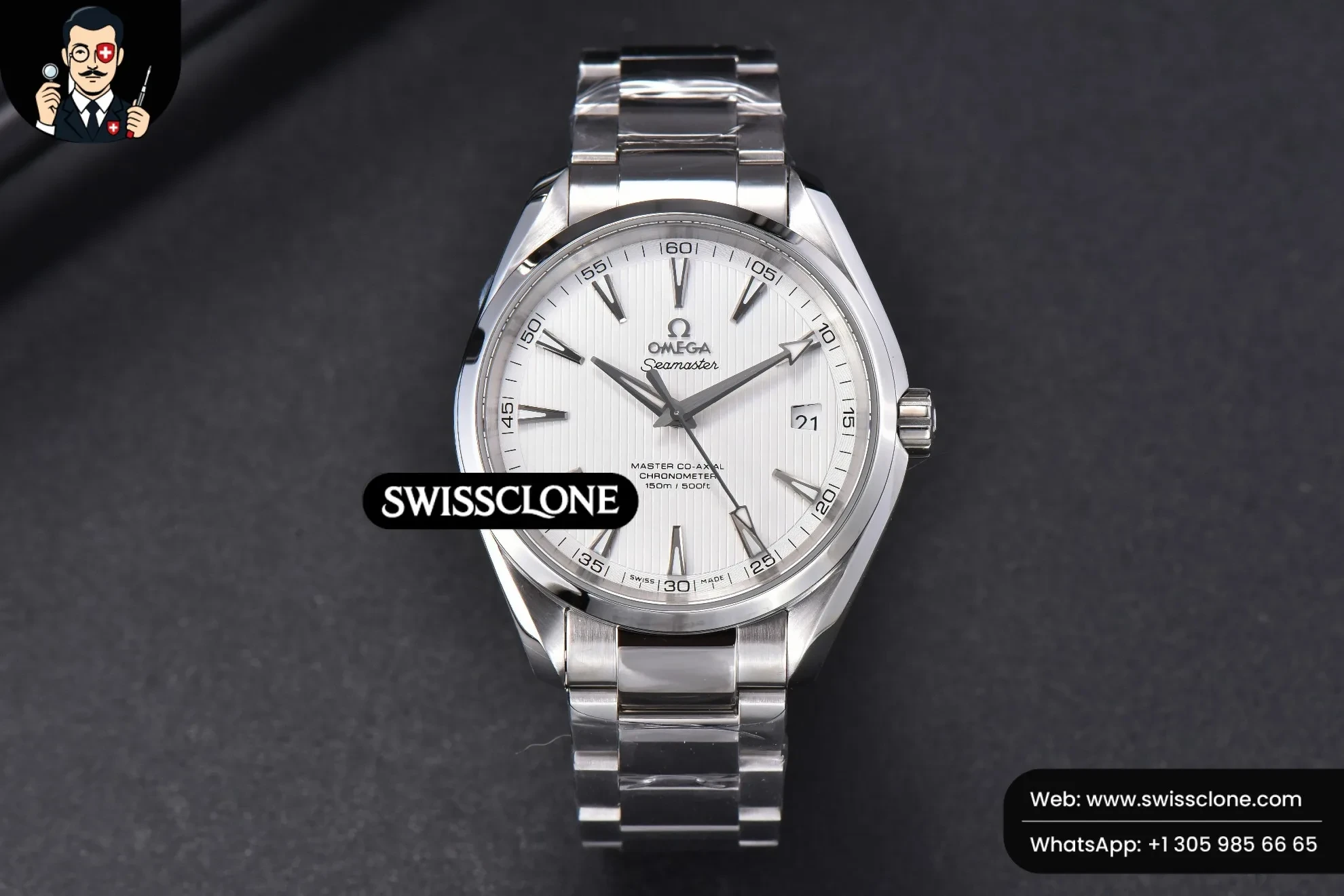 Omega Aqua Terra 150M 41mm White Textured Dial