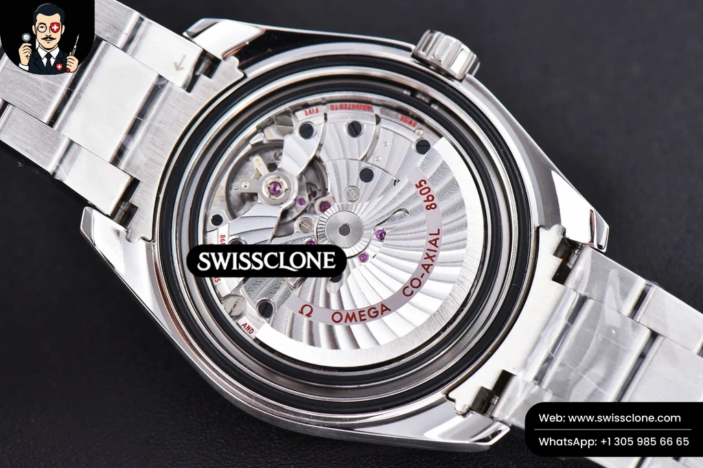 Omega Aqua Terra 150M 43mm GMT Black Textured Dial SS Bracelet A8605 (VSF) 1:1 Super Clone - Atelier Macro View #16
