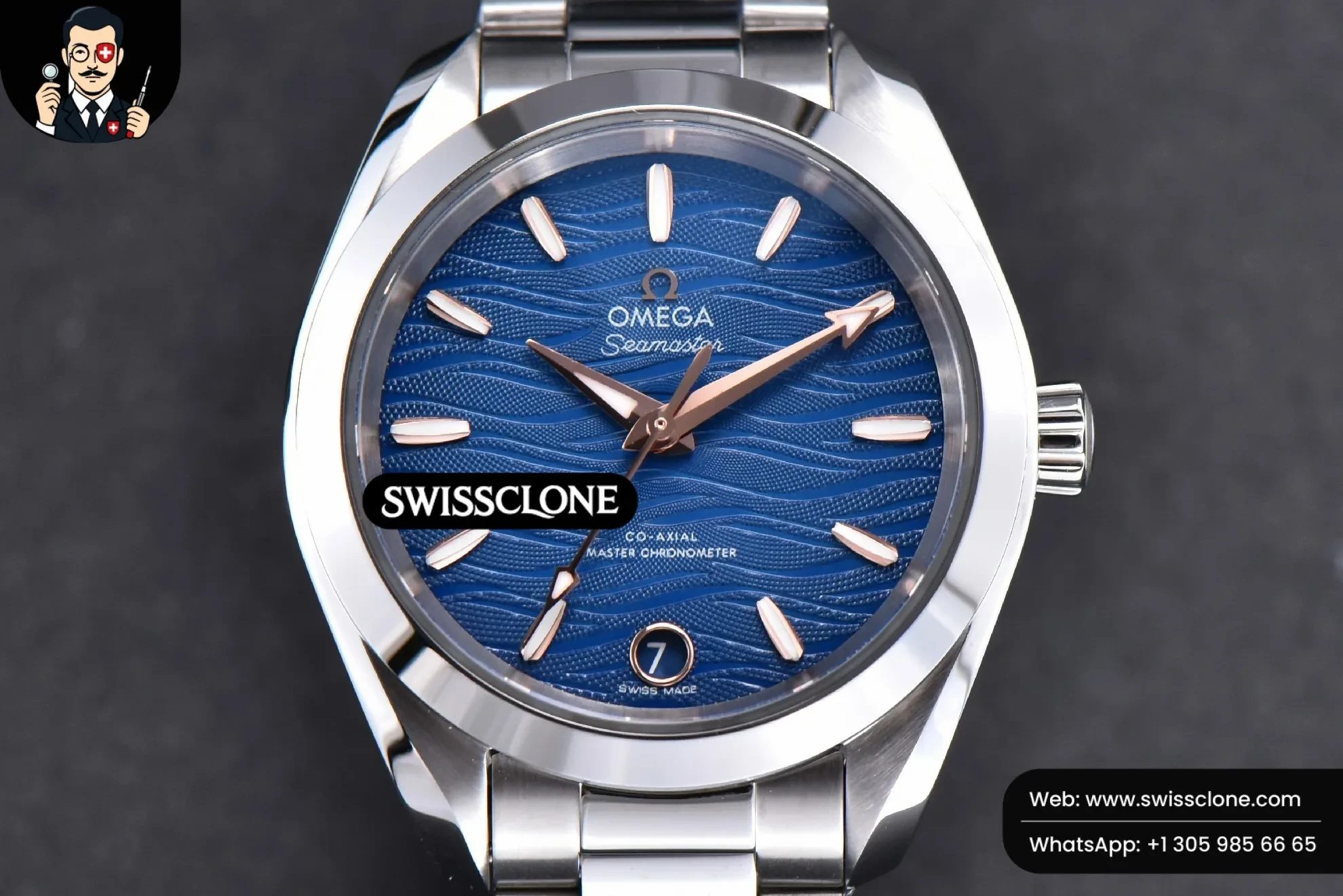 Omega Aqua Terra 150M Ladies 34mm Blue Dial Marker