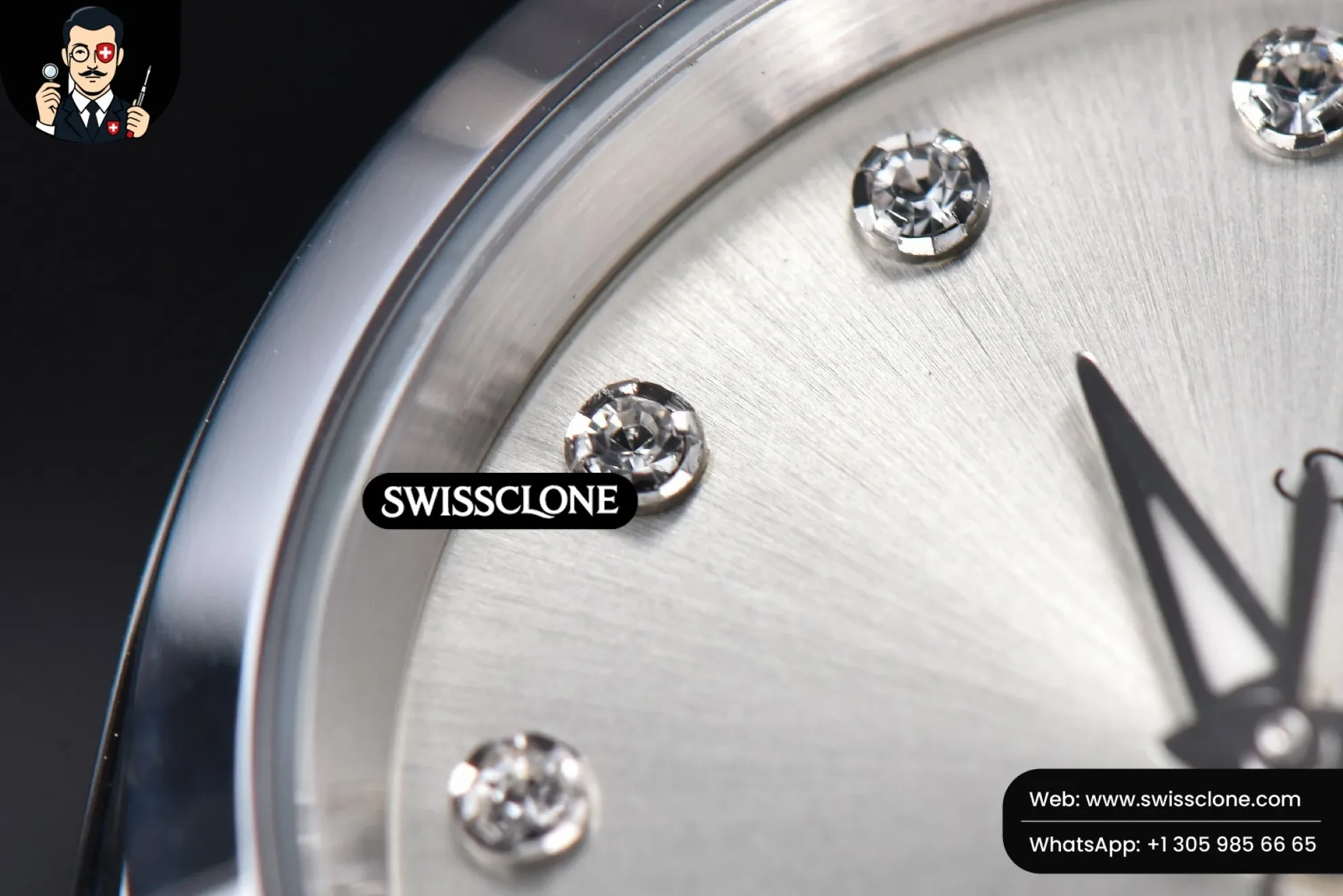 Omega Aqua Terra 150M Ladies 34mm Silver Dial Diamond Marker - Clasp, Bracelet & Buckle Detail | 1:1 Swiss Super Clone