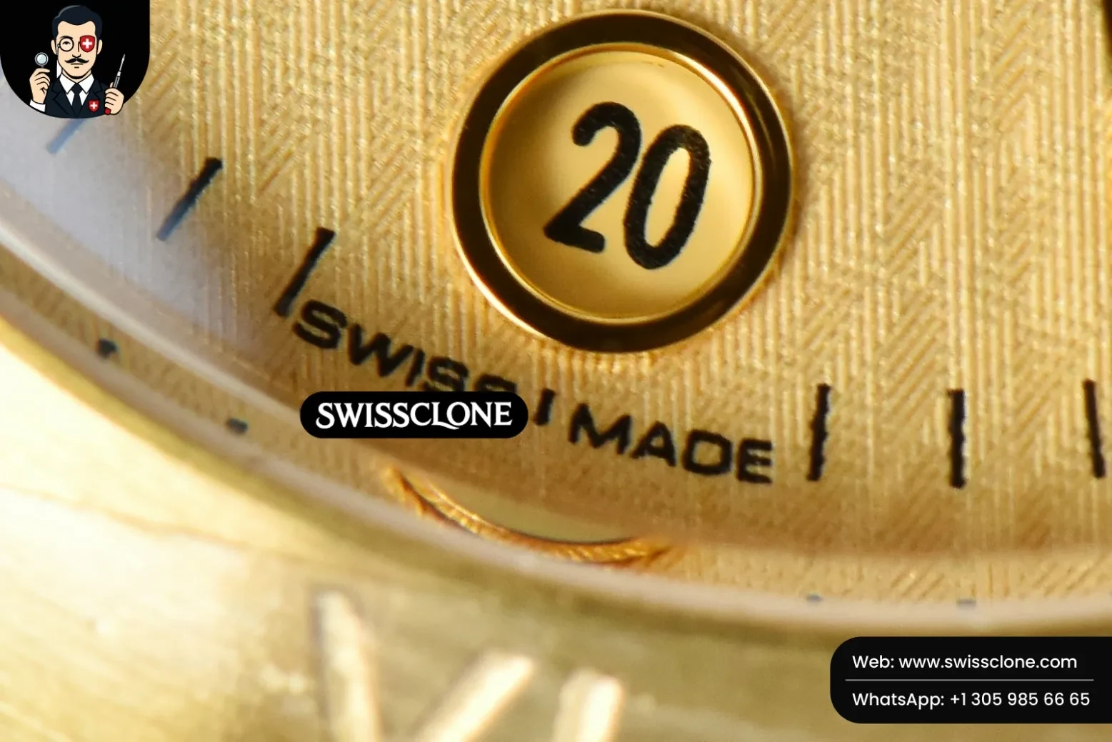Omega Constellation 29mm TWSF Gold Textured Dial YG/SS - Clasp, Bracelet & Buckle Detail | 1:1 Swiss Super Clone