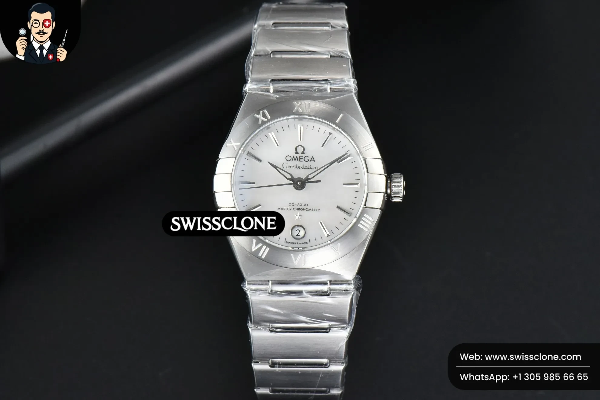 Constellation 29mm TWSF White Dial Stick Marker