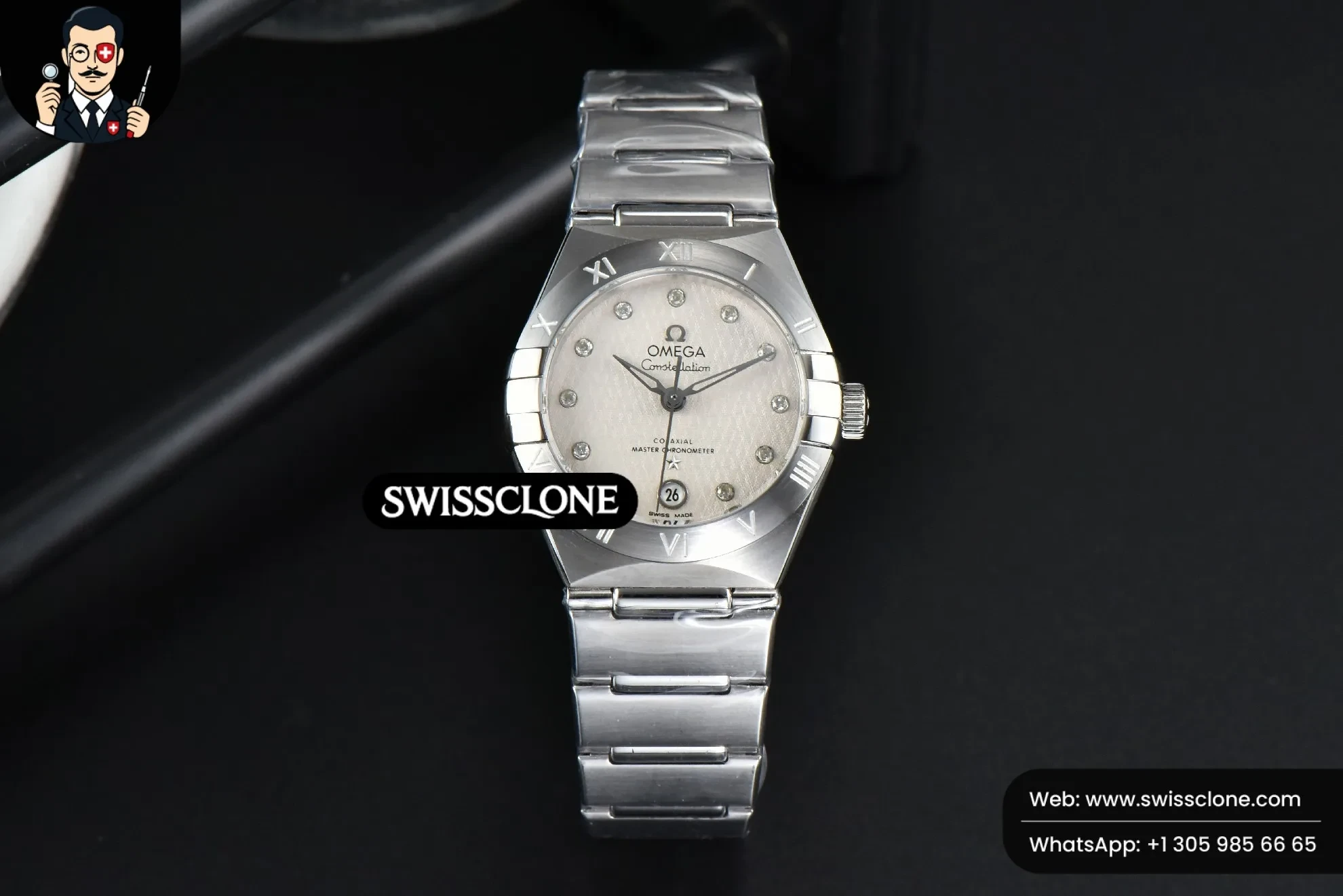 Omega Constellation 29mm TWSF White Textured Dial