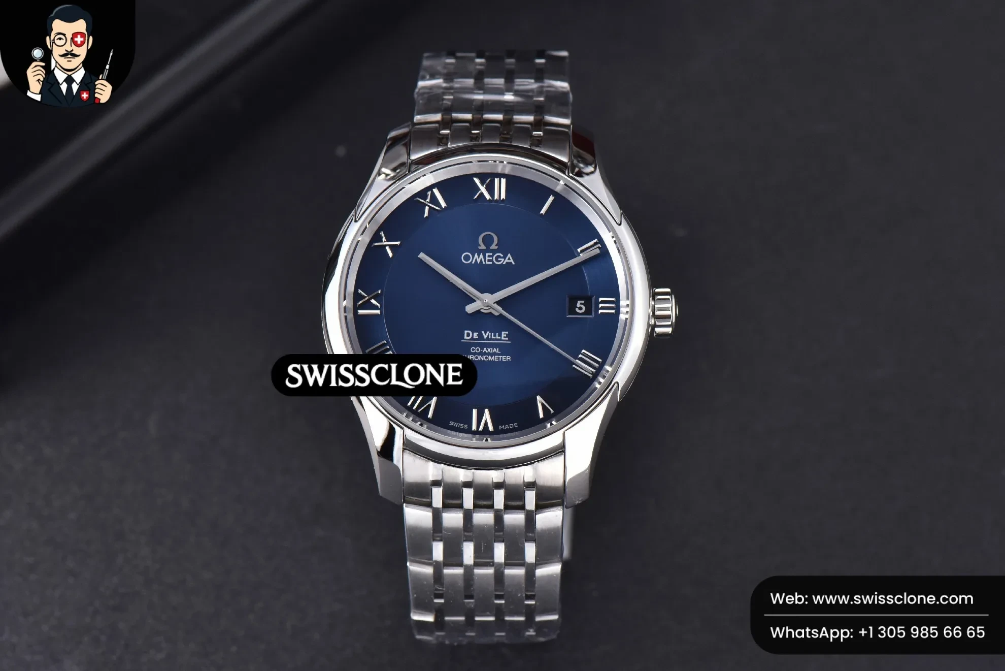 Omega De Ville Hour Vision 41mm Blue Dial