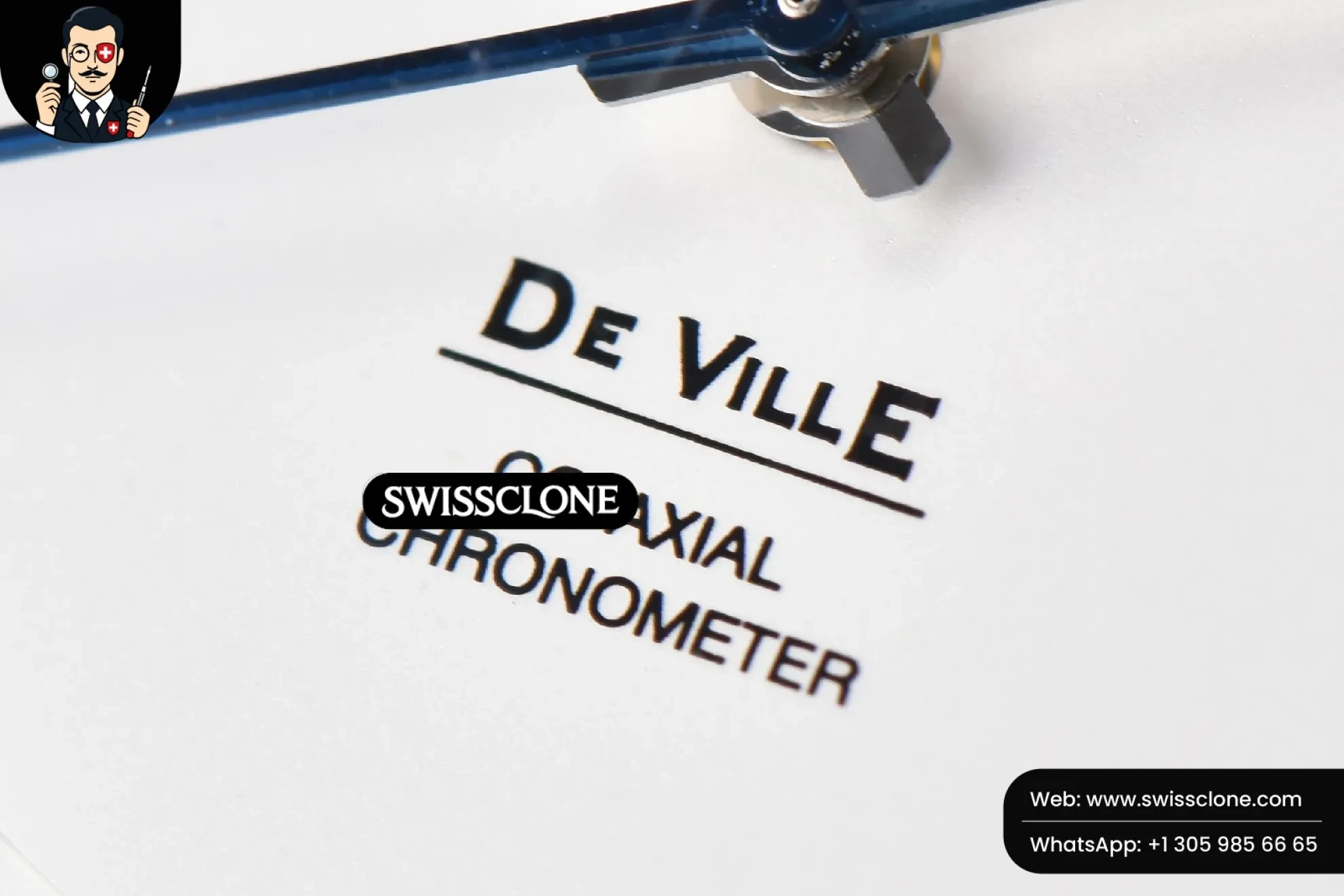 Omega De Ville Hour Vision 41mm White Dial Roma Marker 1:1 Super Clone - Clasp & Bracelet Finishing