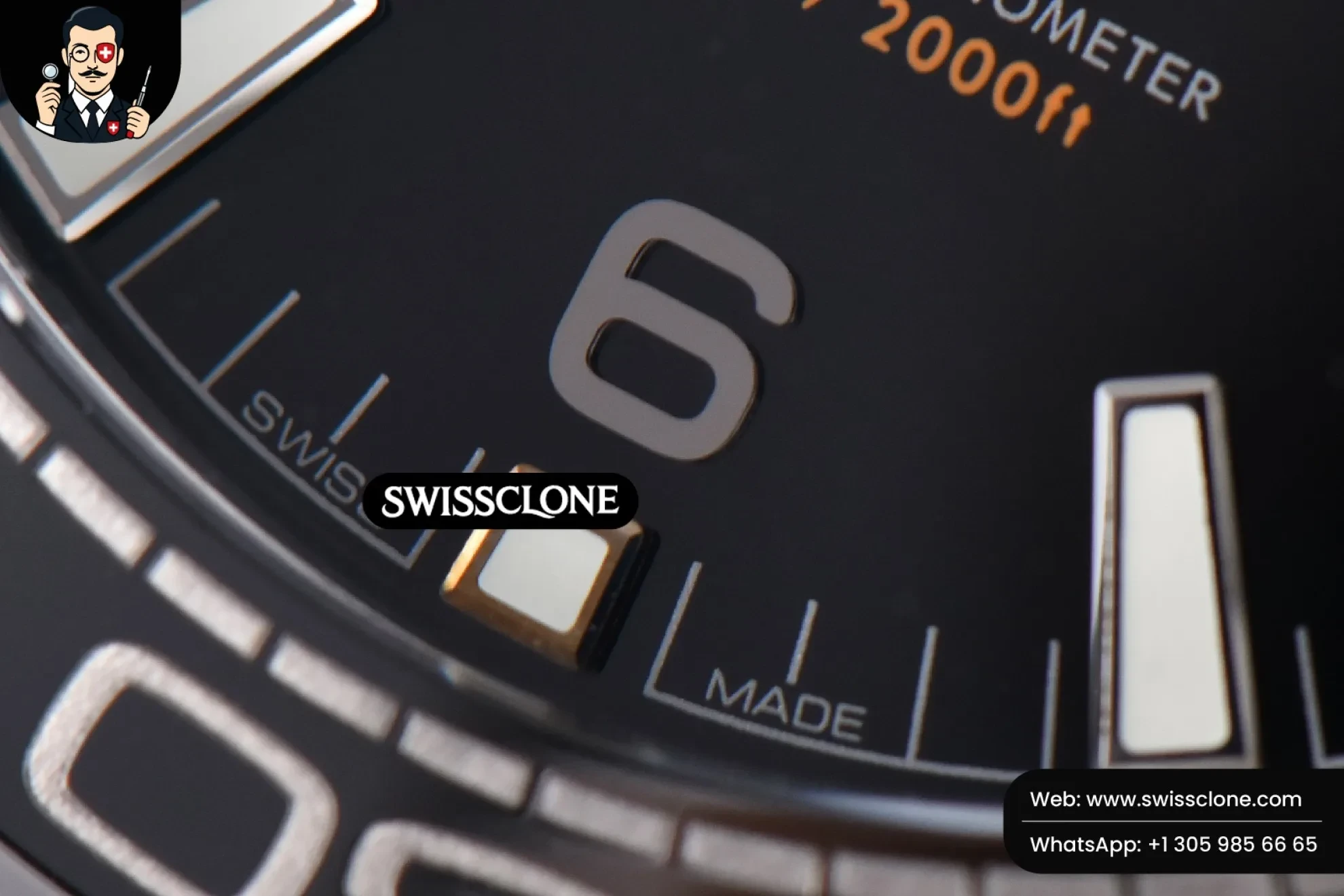 Omega Planet Ocean 600m 43.5mm Black Dial - Clasp, Bracelet & Buckle Detail | 1:1 Swiss Super Clone