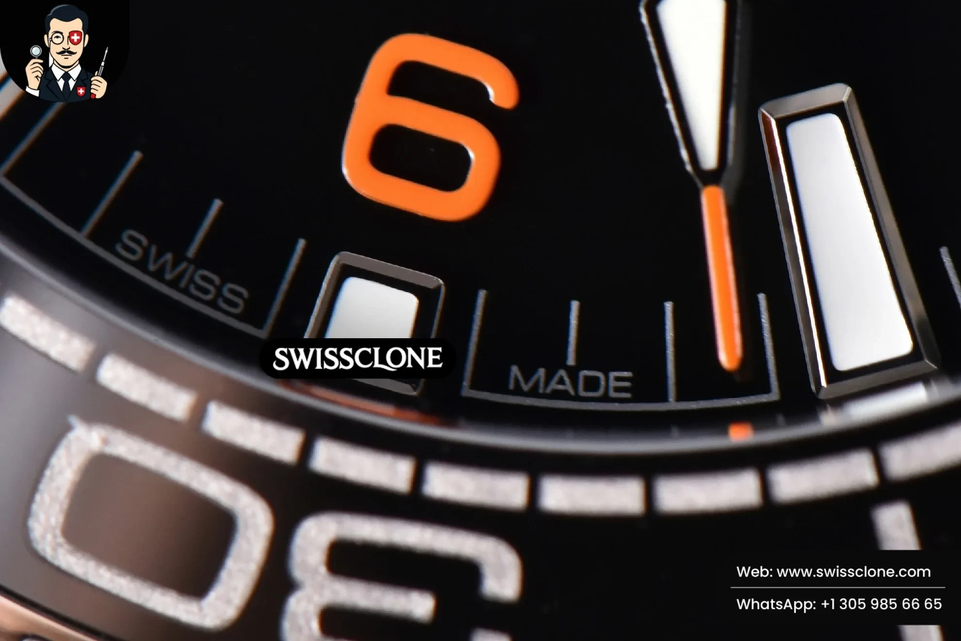 Omega Planet Ocean 600m 43.5mm Black Dial 1/4 Orange Bezel - Clasp, Bracelet & Buckle Detail | 1:1 Swiss Super Clone
