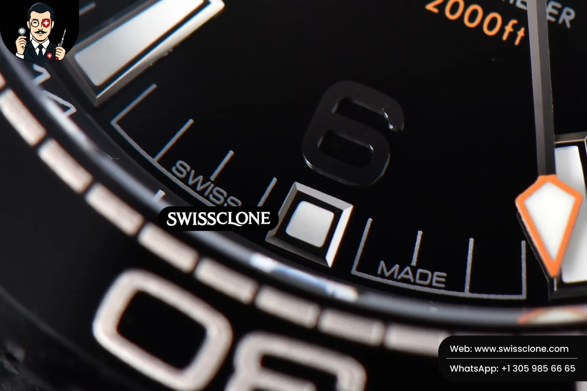 Omega Planet Ocean 600m Deep Black Real Ceramic 45.5mm Black Dial Black Rubber - Clasp, Bracelet & Buckle Detail | 1:1 Swiss Super Clone