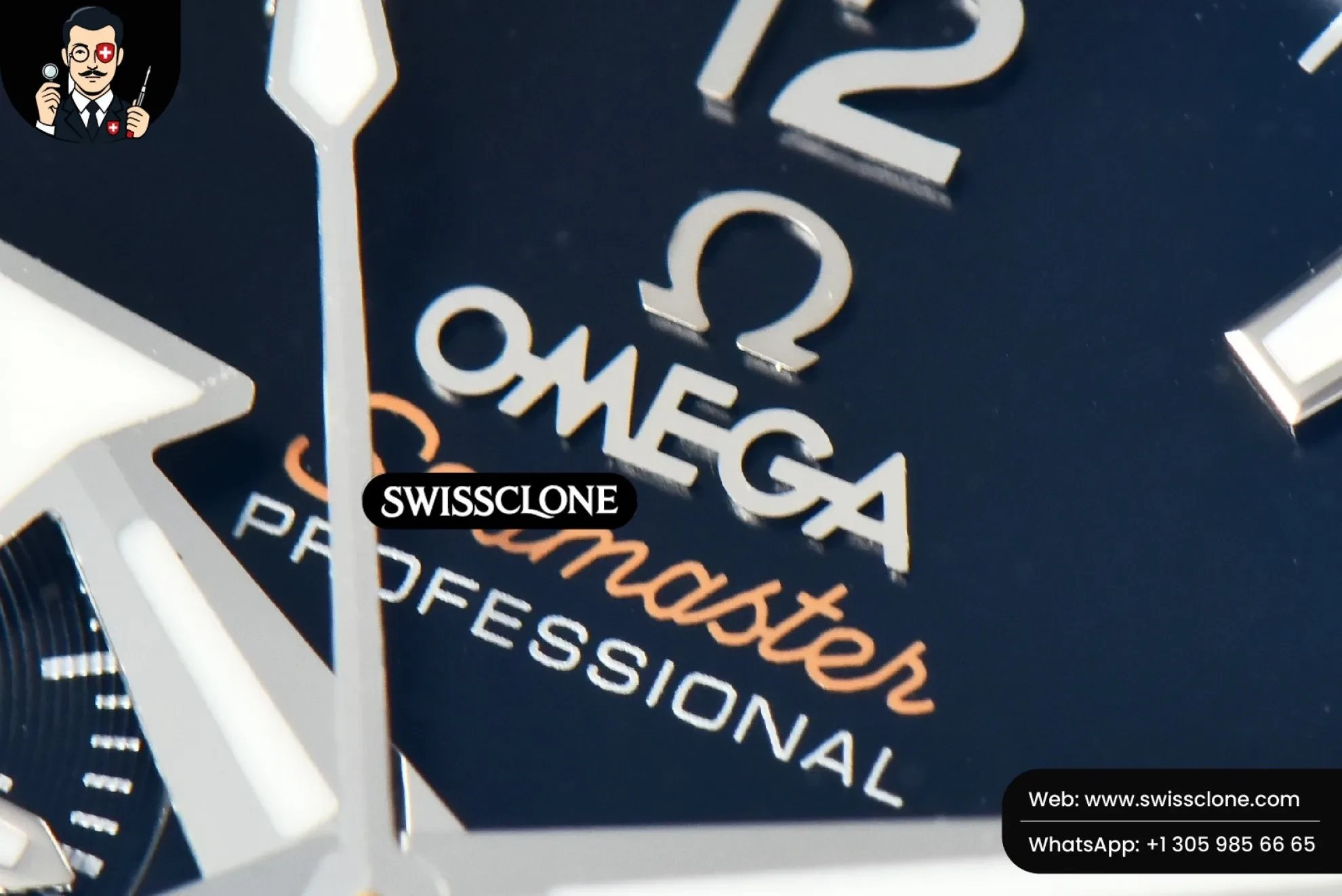 Omega Planet Ocean Chrono 45.5mm OMF Black Dial 1:1 Super Clone - Clasp & Bracelet Finishing