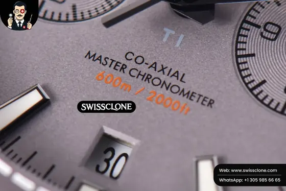 Omega Planet Ocean Chrono 45.5mm OMF Gray Dial Orange/Black Rubber 1:1 Super Clone - Clasp & Bracelet Finishing