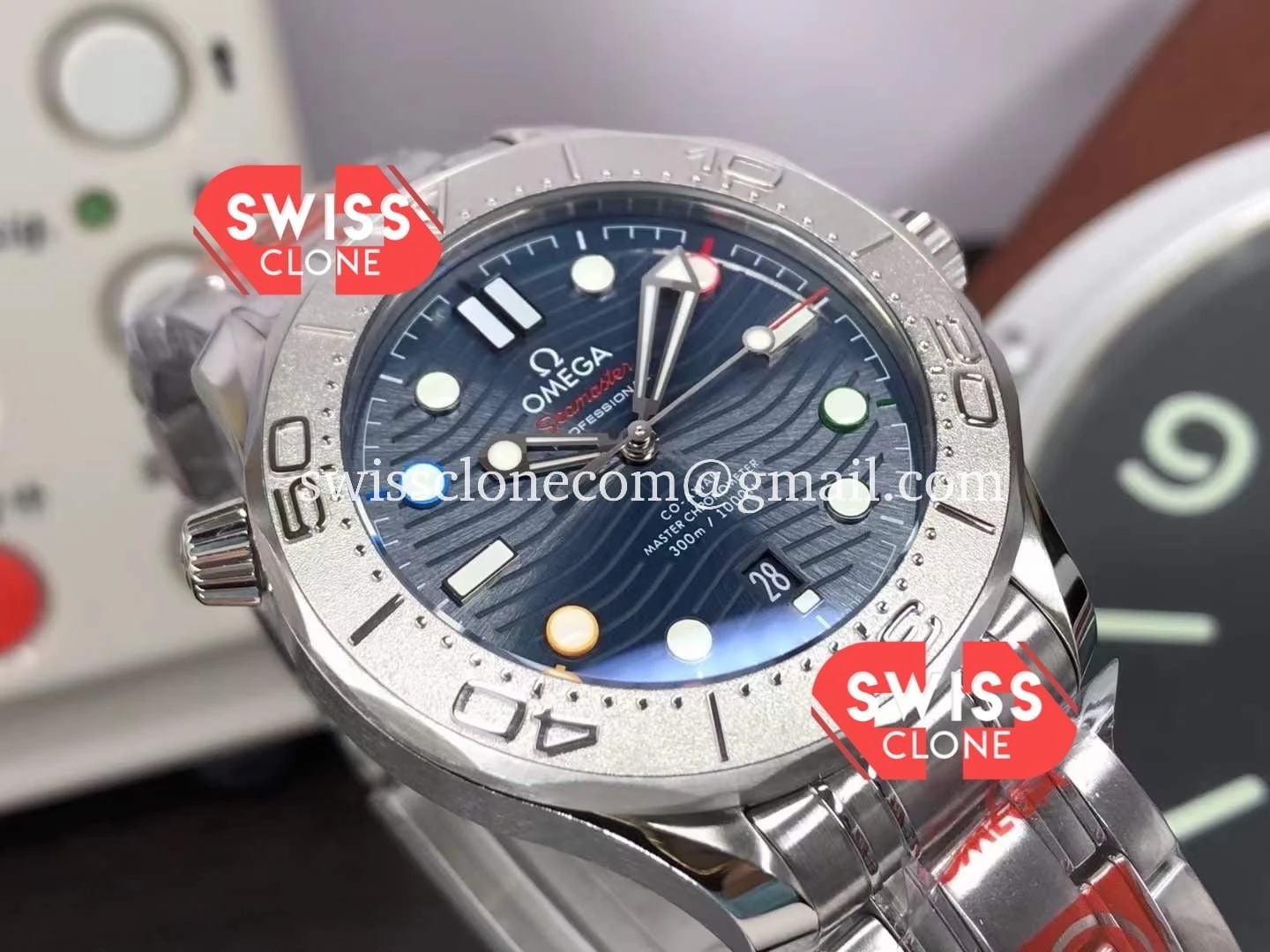 Omega Seamaster 300M "Beijing 2022" 1:1 Super Clone - Bezel & Case Profile