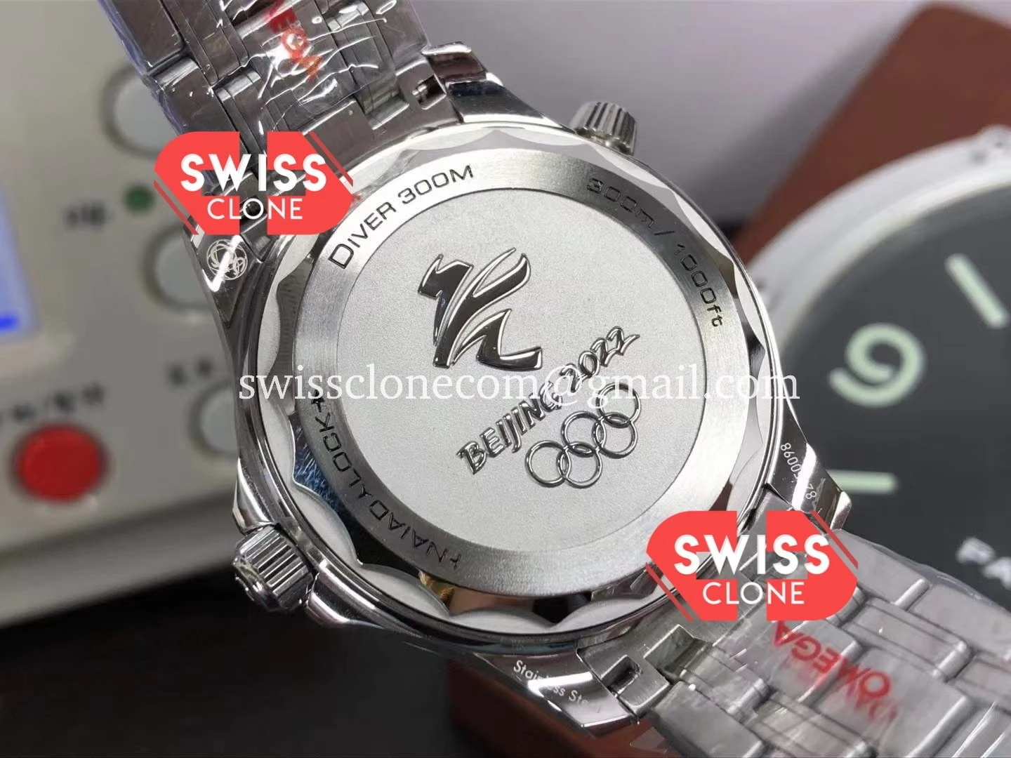 Omega Seamaster 300M "Beijing 2022" 1:1 Super Clone - On-Wrist Presence View